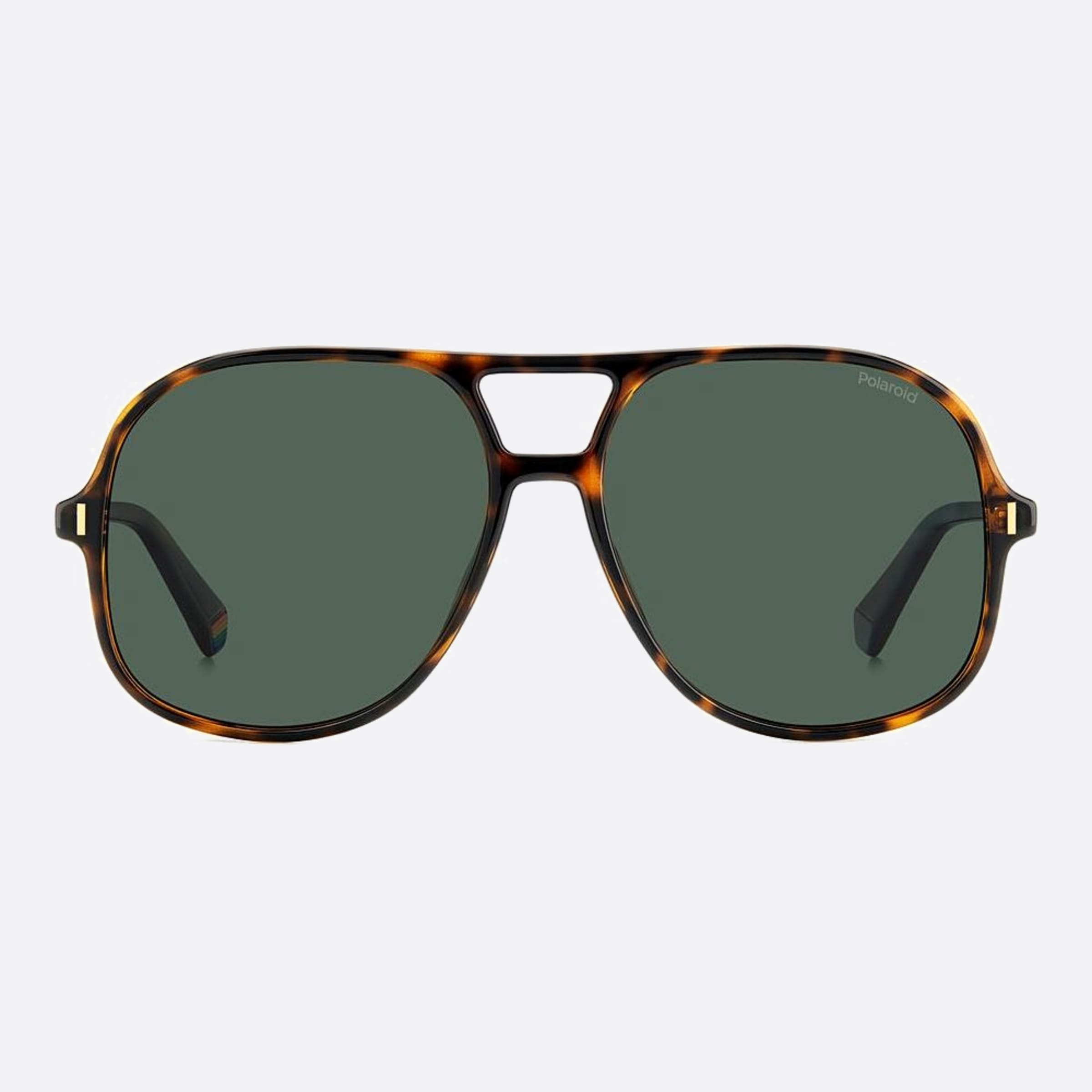 Polaroid 57mm Pld Havana Pilot Polarized Unisex Sunglasses - Main View