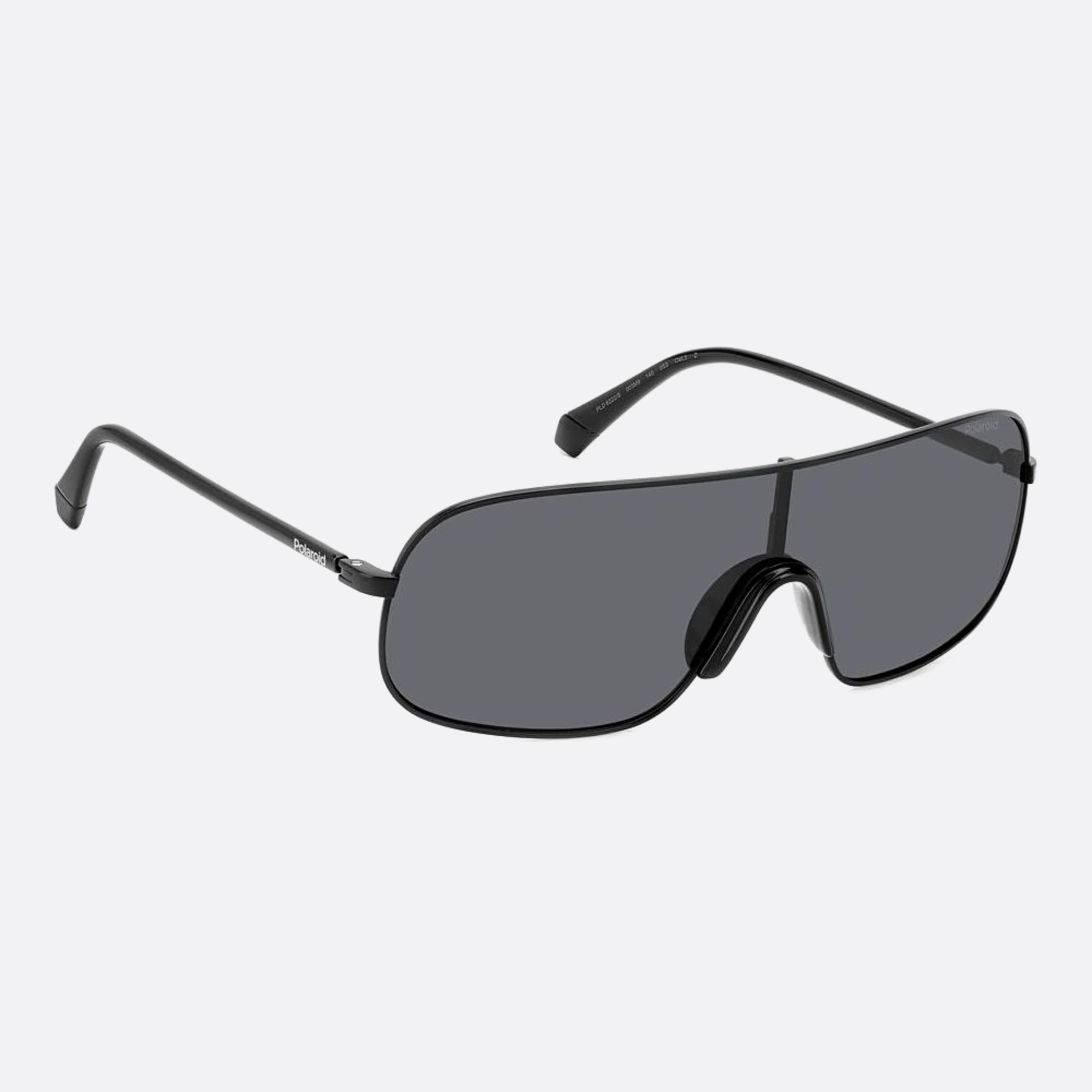 Polaroid 99mm Pld Black Shield Polarized Unisex Sunglasses - Lifestyle Shot