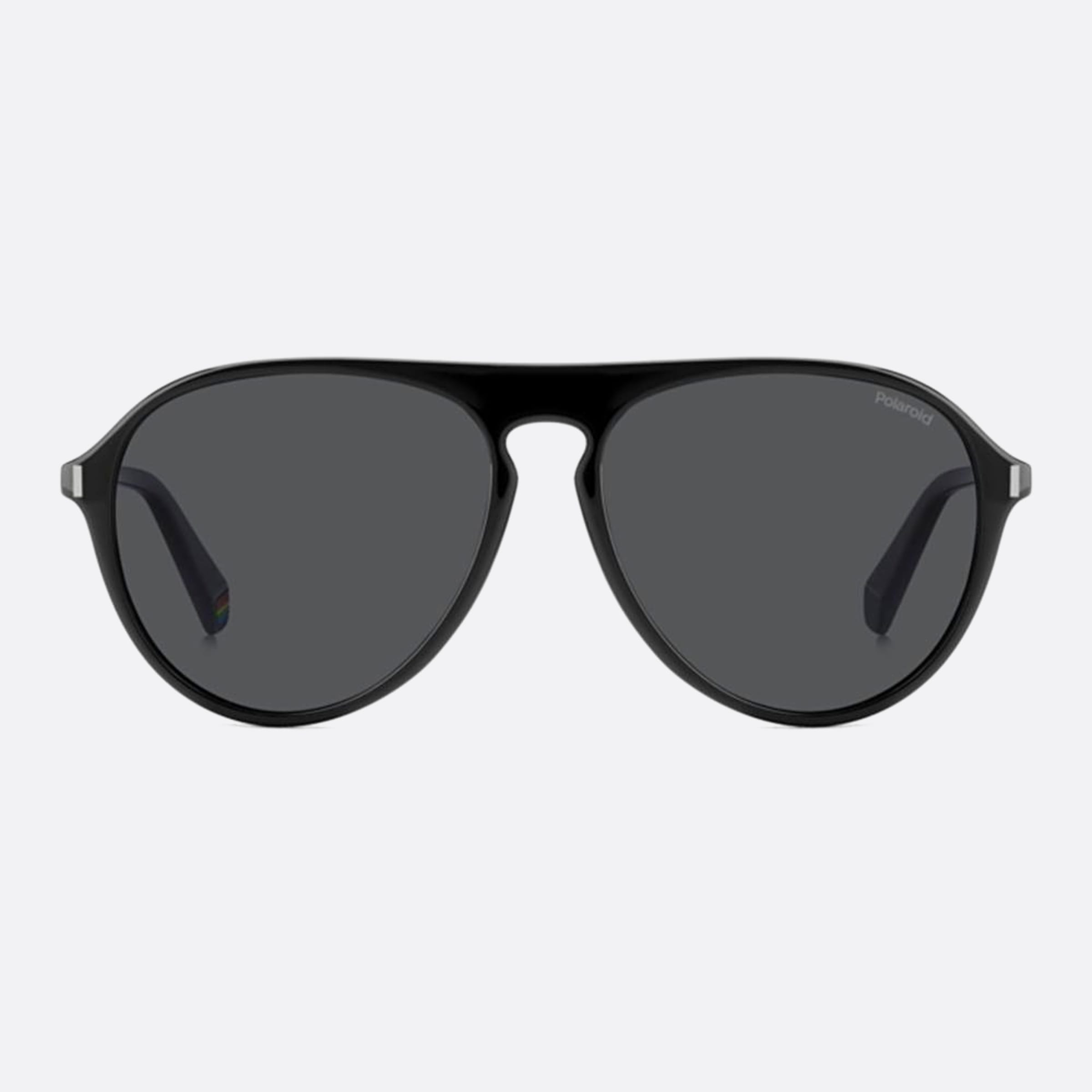 Polaroid 57mm Pld Black Pilot Polarized Men Sunglasses - Main View