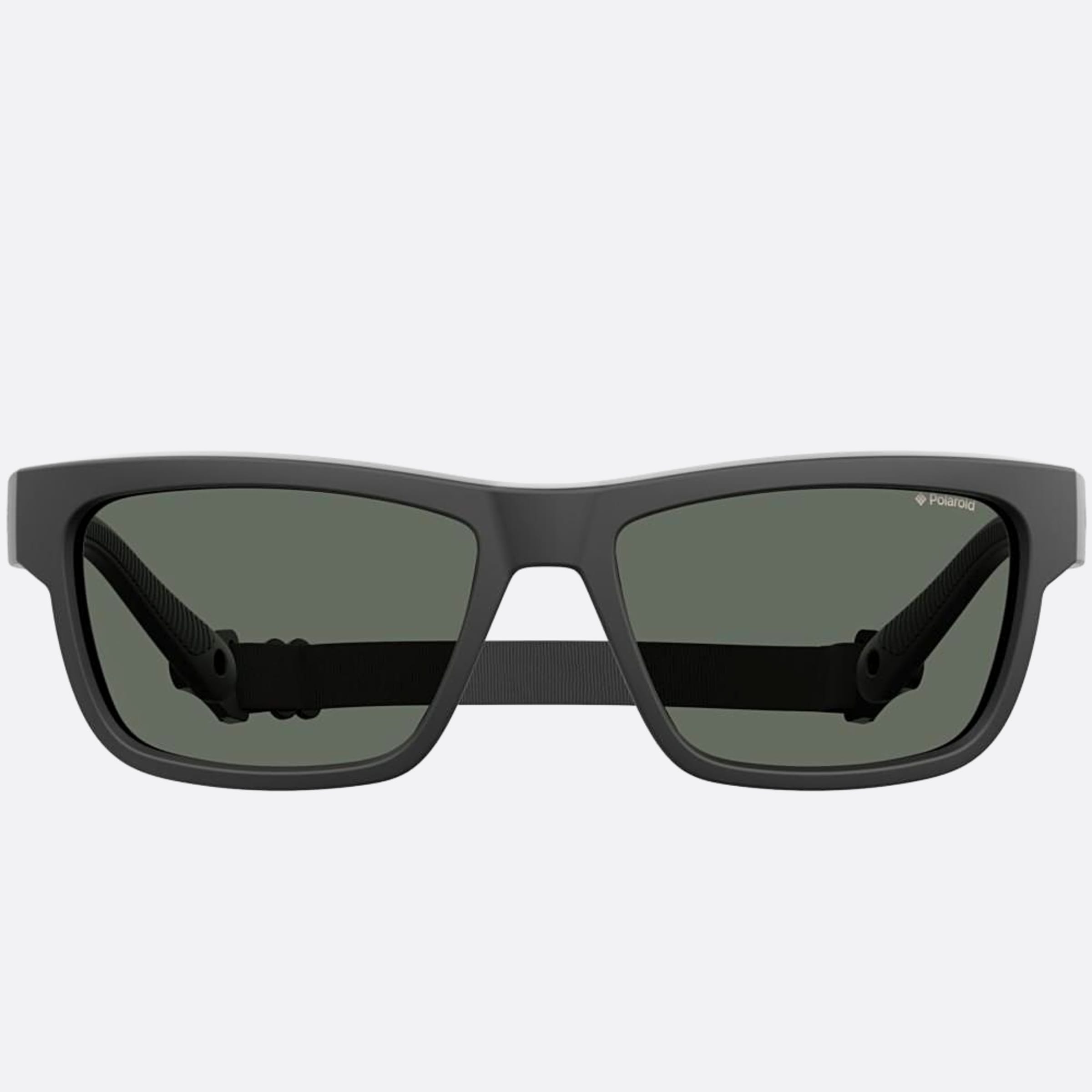 Polaroid 59mm Pld Black Geometric Polarized Men Sunglasses - Main View
