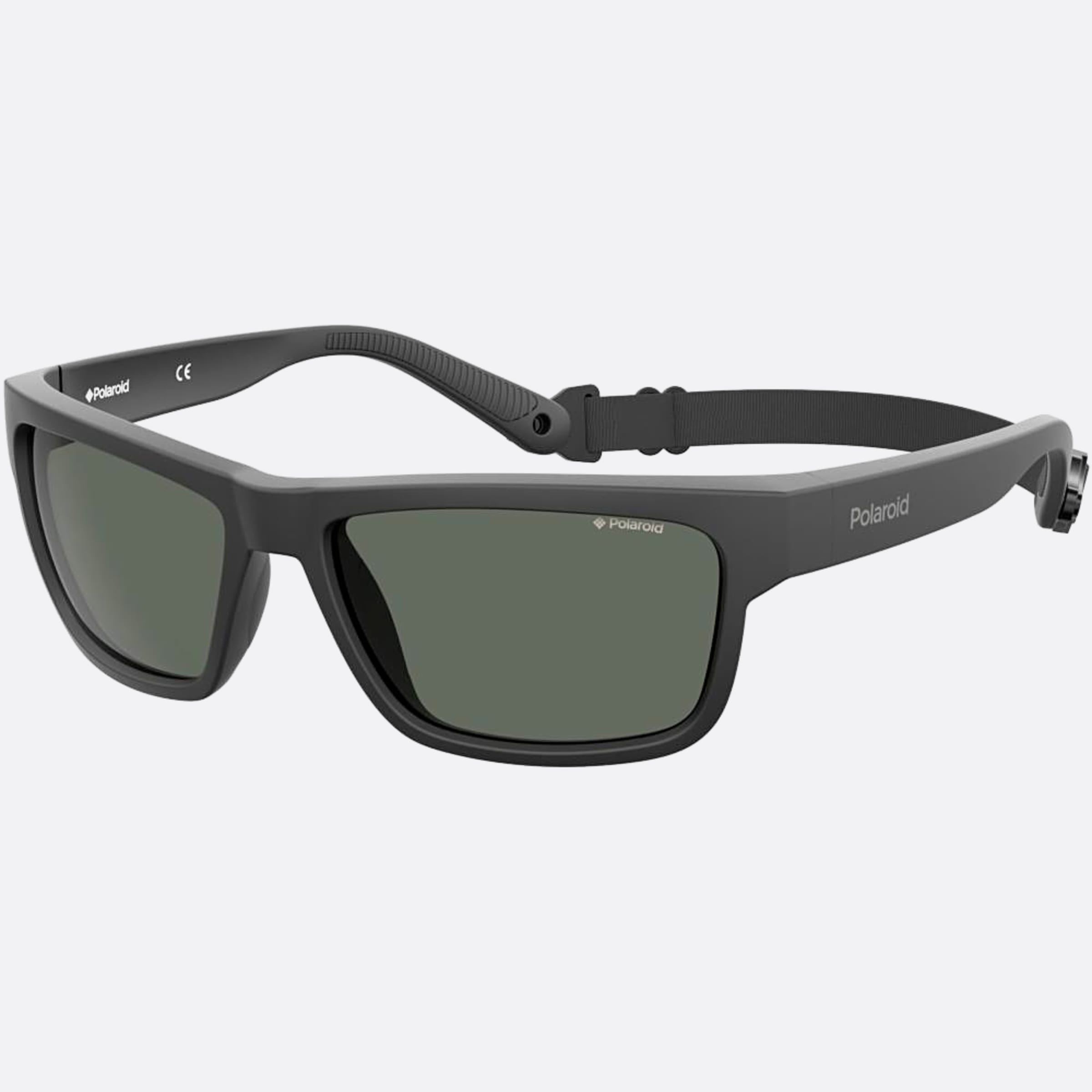 Polaroid 59mm Pld Black Geometric Polarized Men Sunglasses - Side View