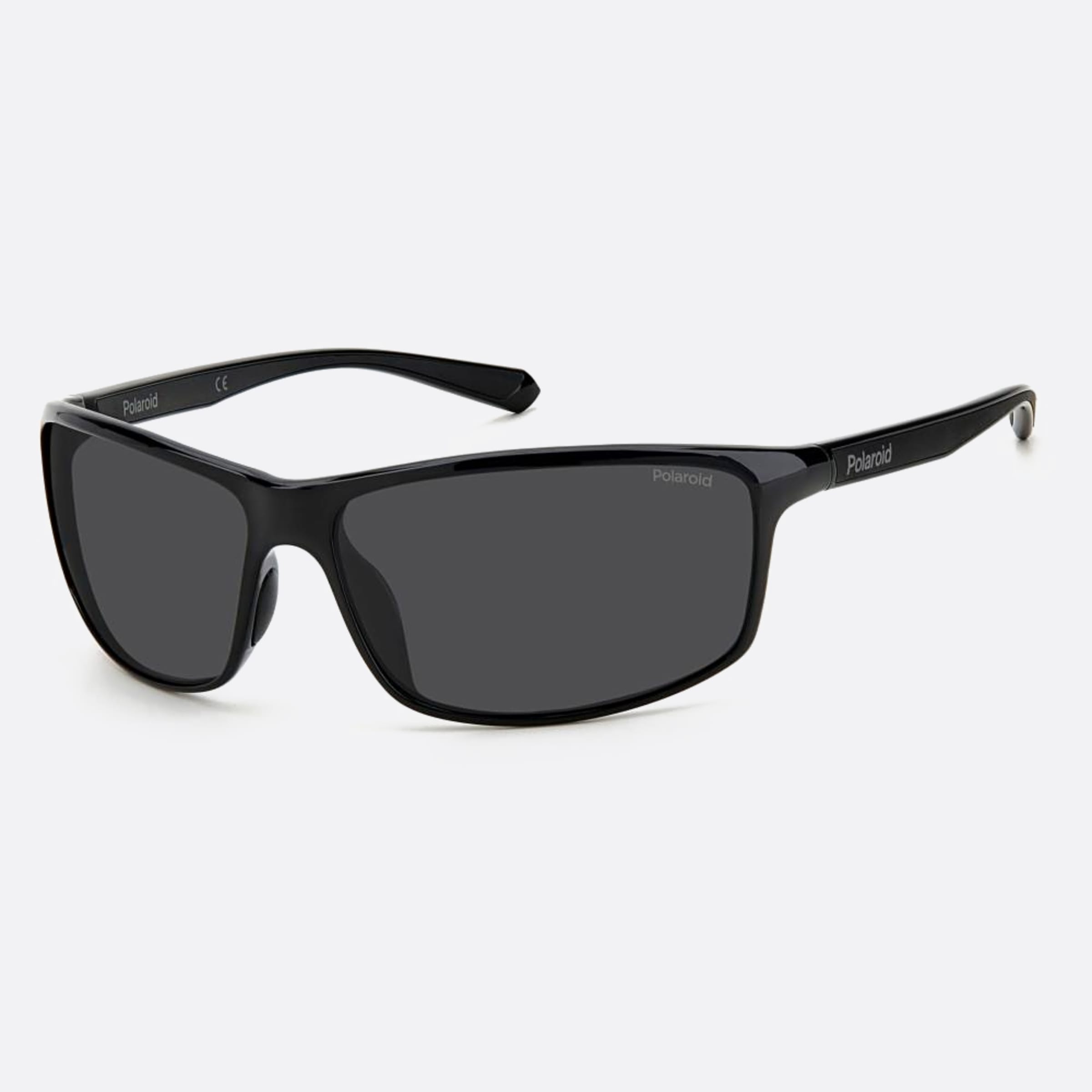 Polaroid 63mm Pld Black Geometric Polarized Unisex Sunglasses - Side View