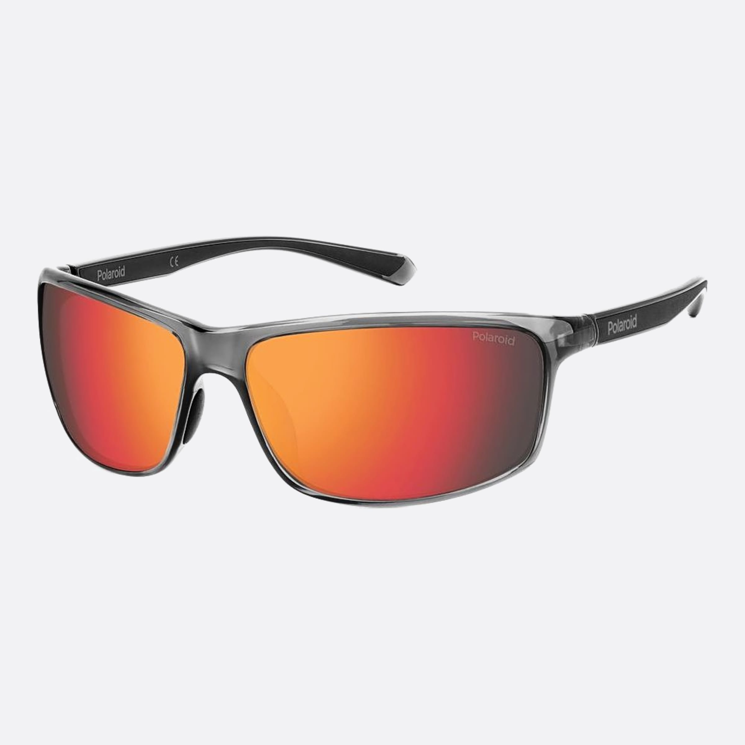 Polaroid 63mm Pld Kb7 Grey Geometric Polarized Unisex Sunglasses - Side View