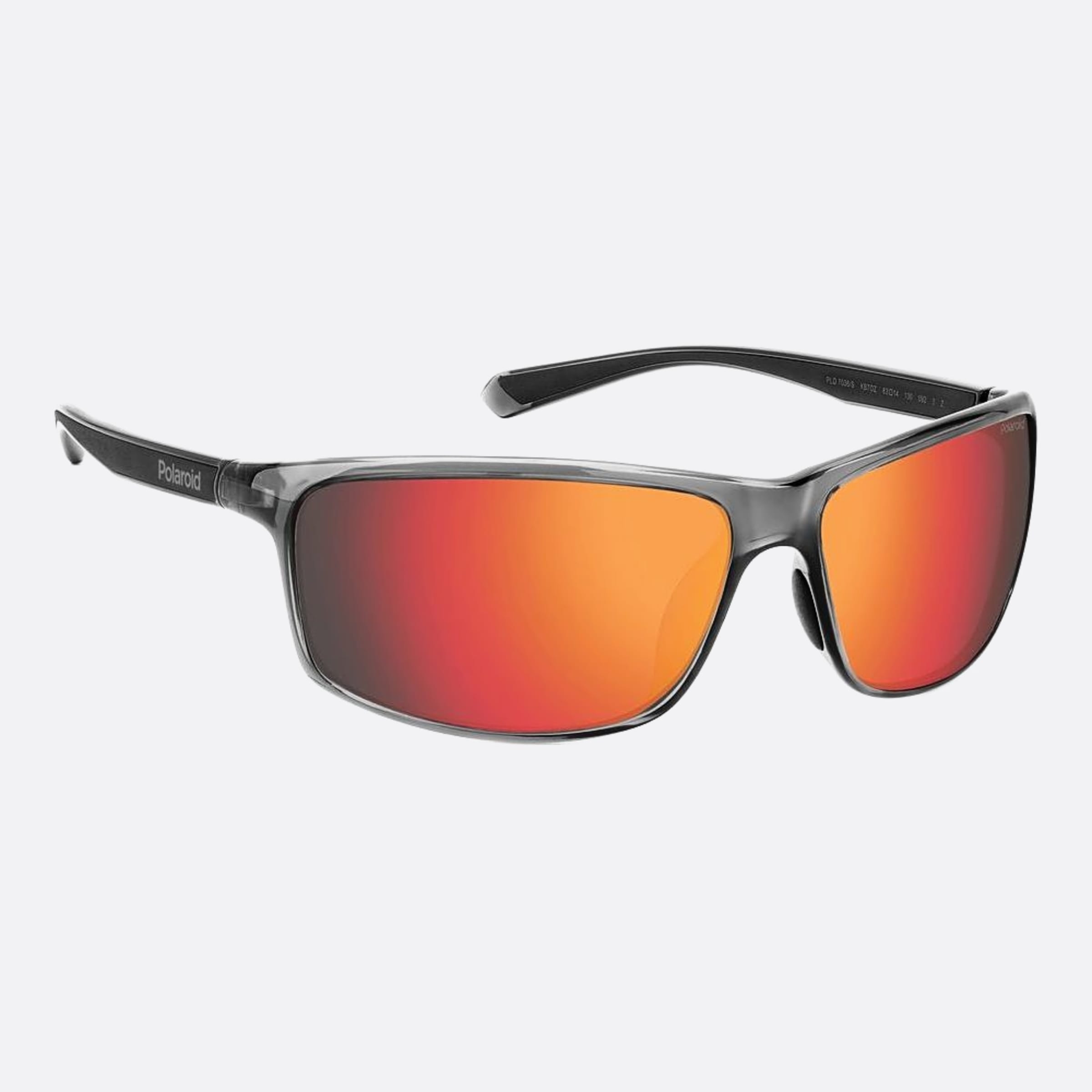 Polaroid 63mm Pld Kb7 Grey Geometric Polarized Unisex Sunglasses - Detail View