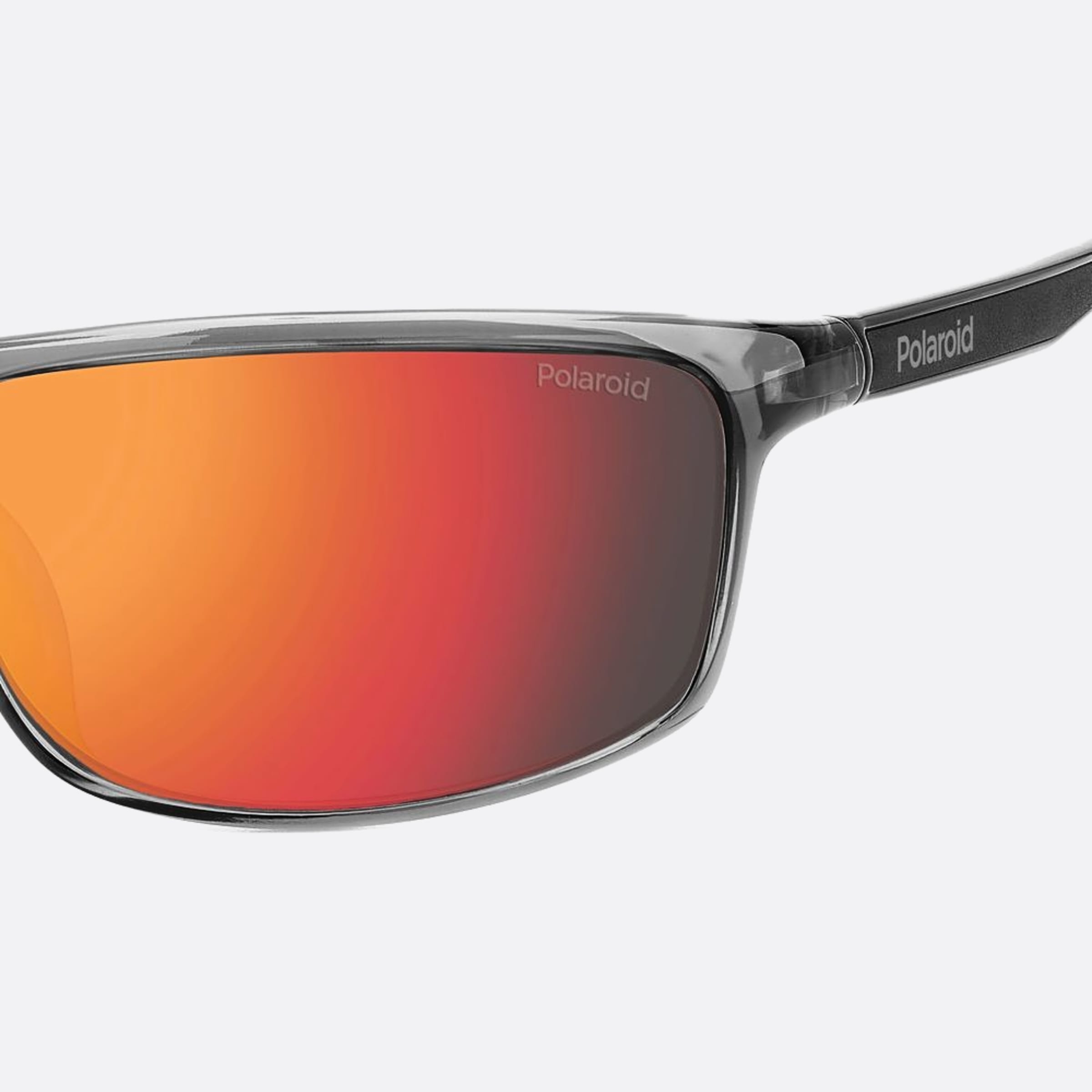 Polaroid 63mm Pld Kb7 Grey Geometric Polarized Unisex Sunglasses - Additional Angle