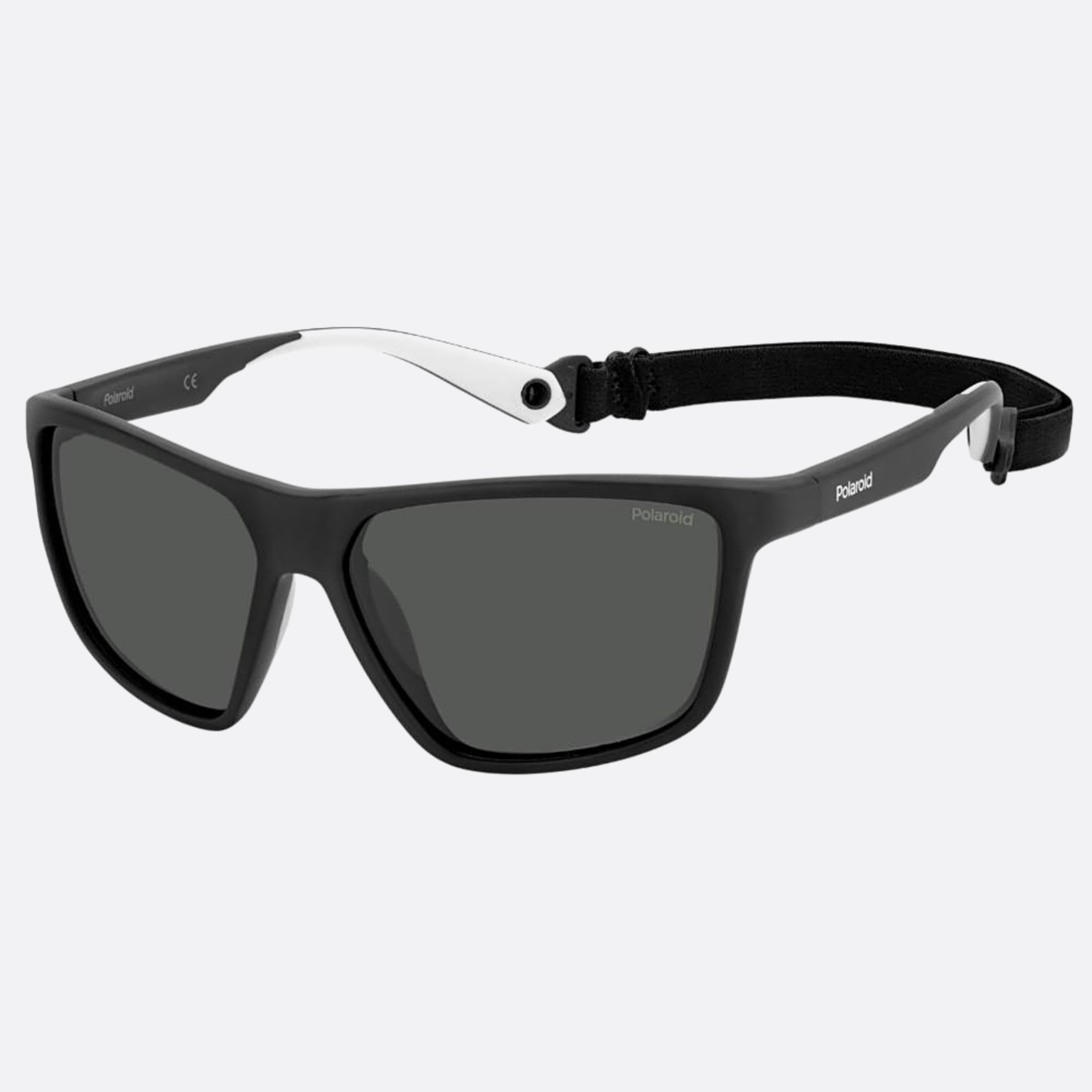 Polaroid 59mm Pld 08a Black Geometric Polarized Men Sunglasses - Side View