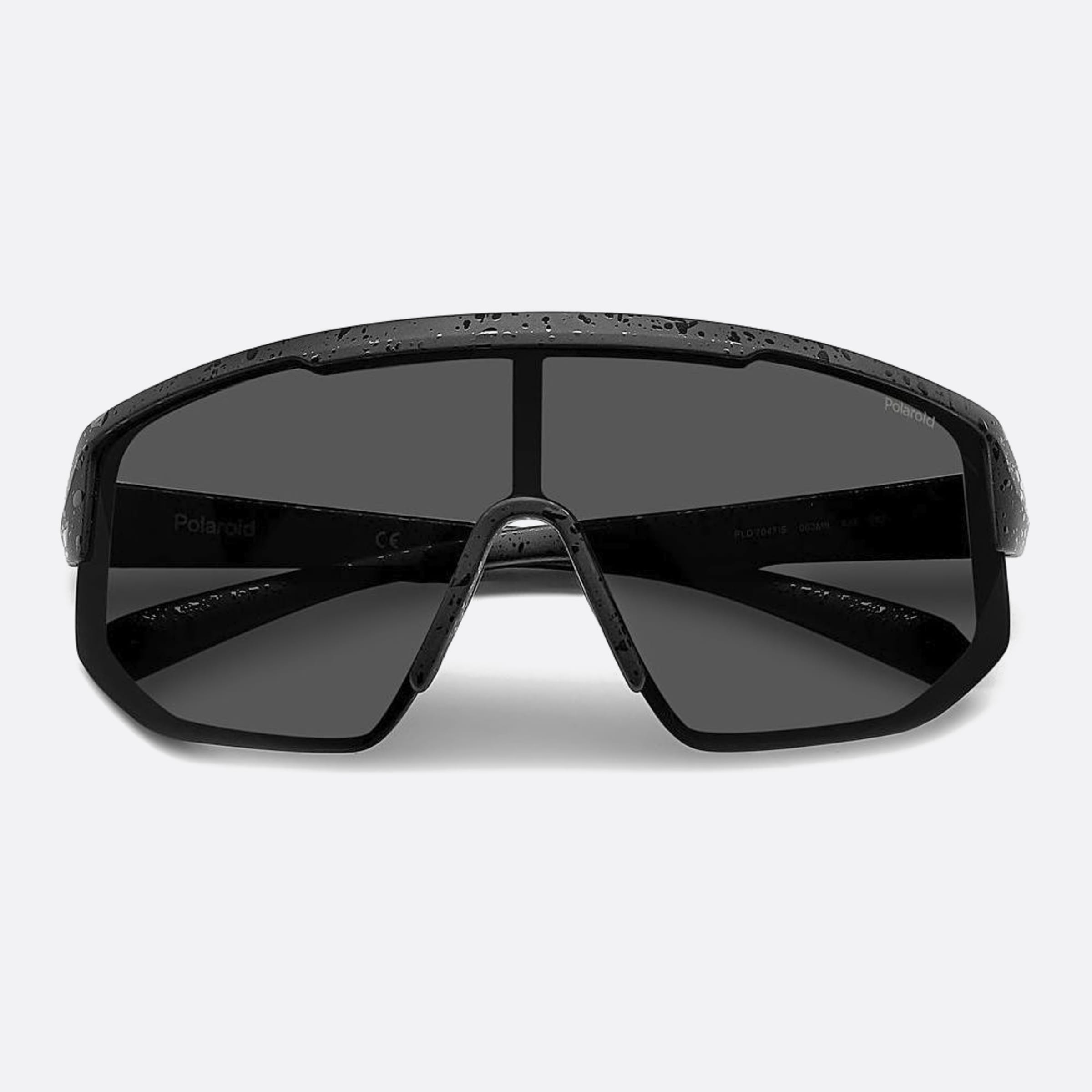Polaroid 99mm Pld Black Squared Polarized Unisex Sunglasses - Lifestyle Shot