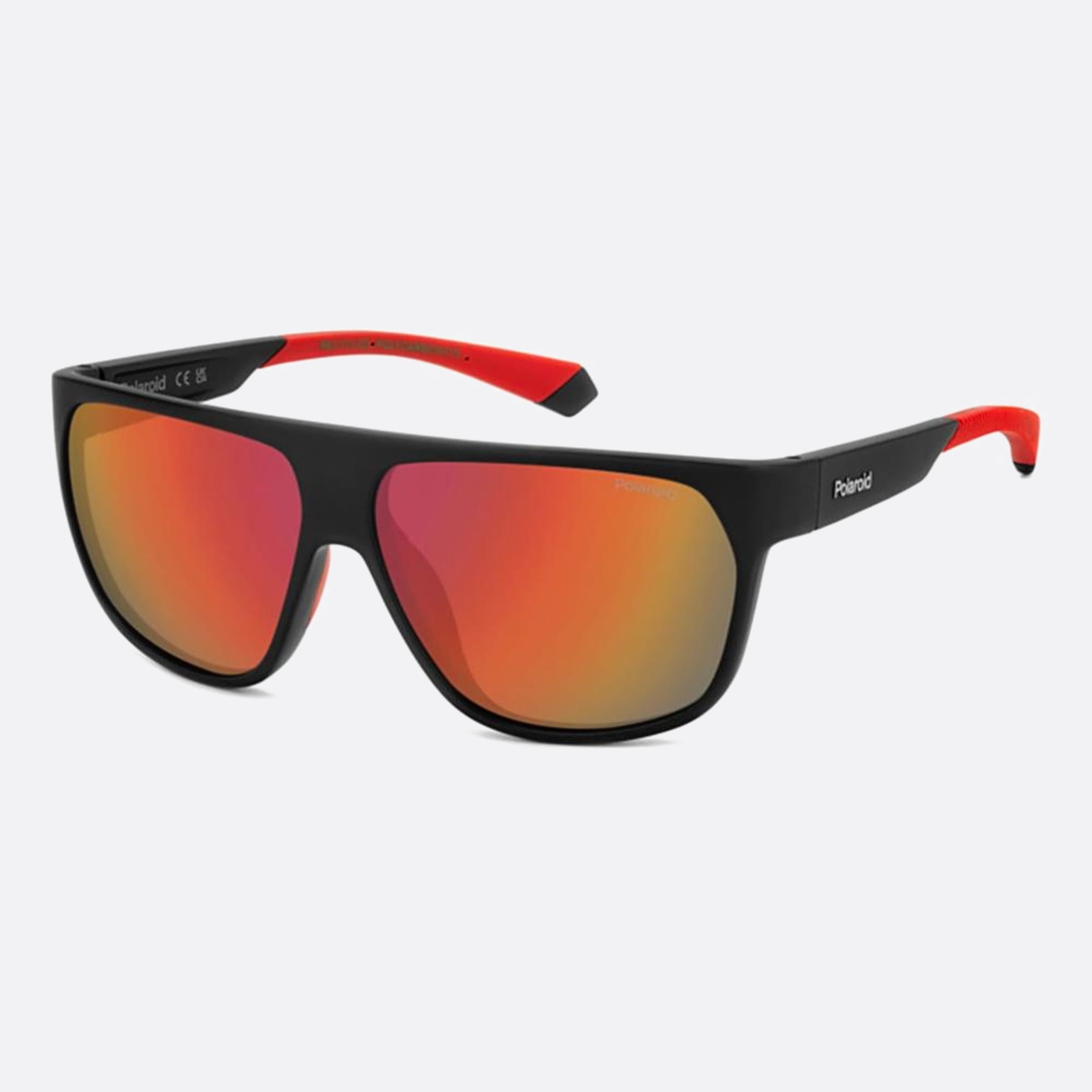 Polaroid 60mm Pld Blx Black Geometric Polarized Men Sunglasses - Side View