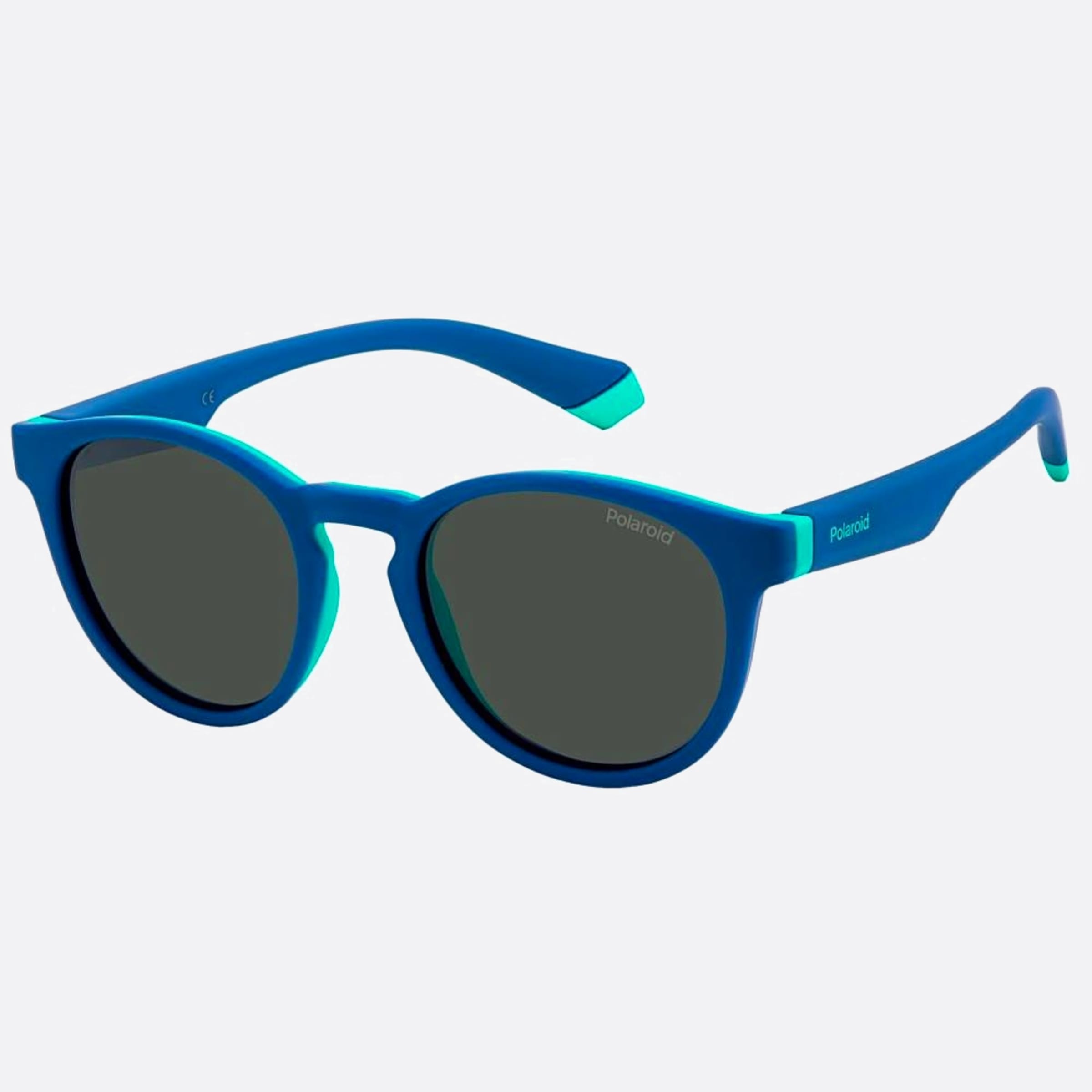Polaroid 45mm Pld Junior Blue Round Polarized Unisex Sunglasses - Side View