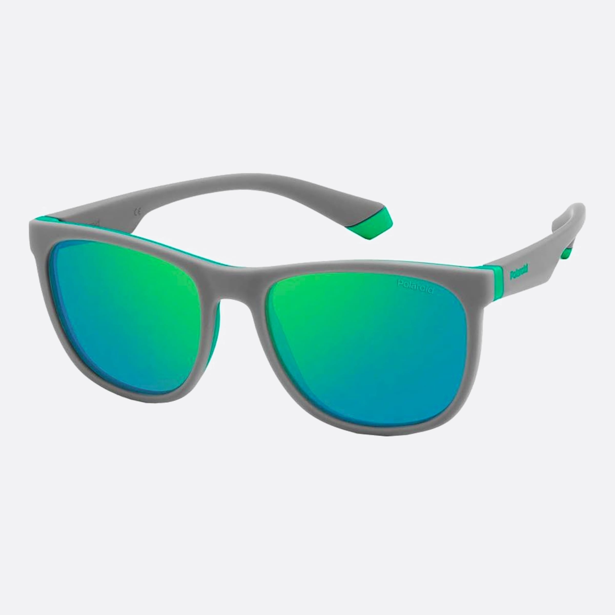 Polaroid 49mm Pld Junior 3u5 Grey Squared Polarized Unisex Sunglasses - Side View