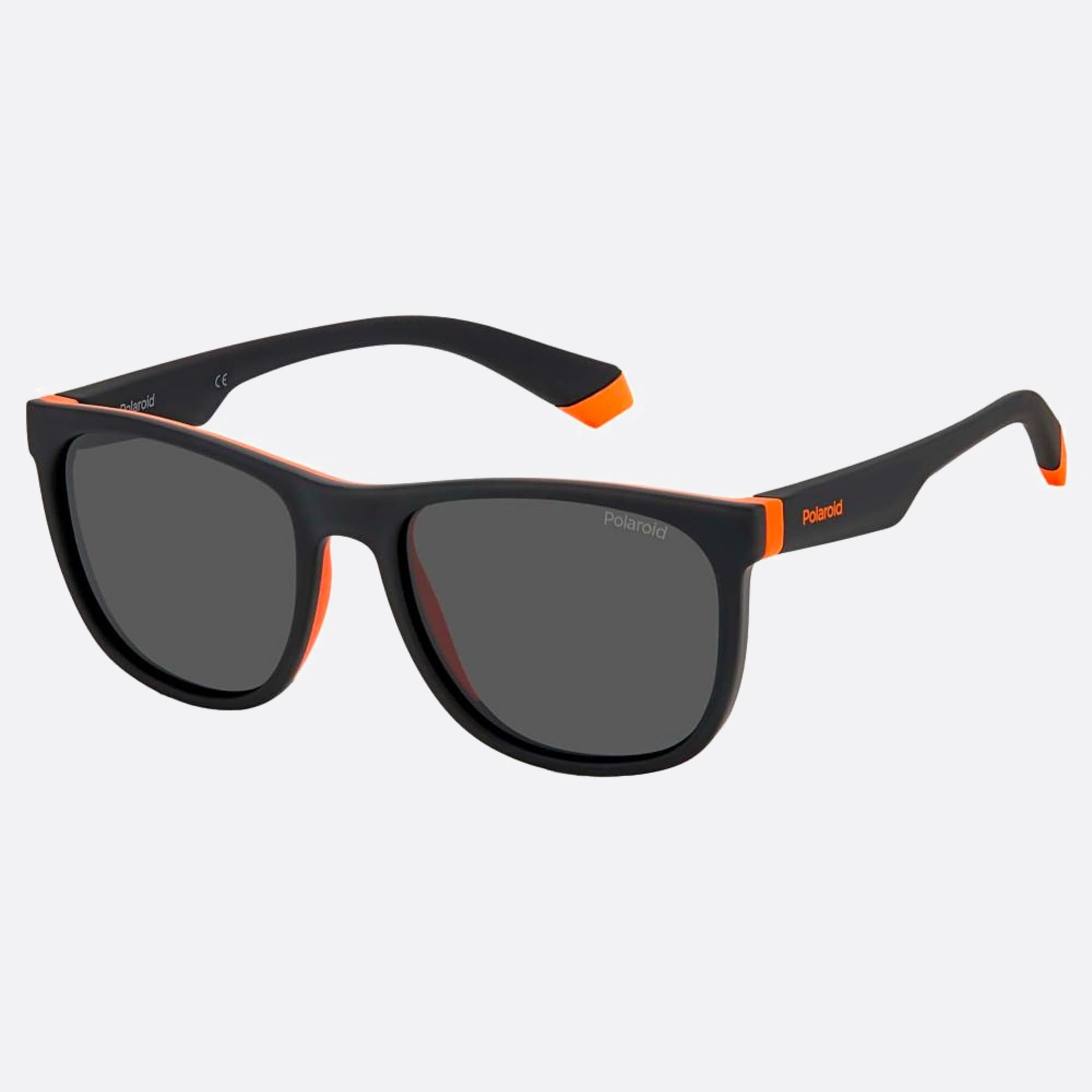 Polaroid 49mm Pld Junior 8lz Black Squared Polarized Unisex Sunglasses - Side View