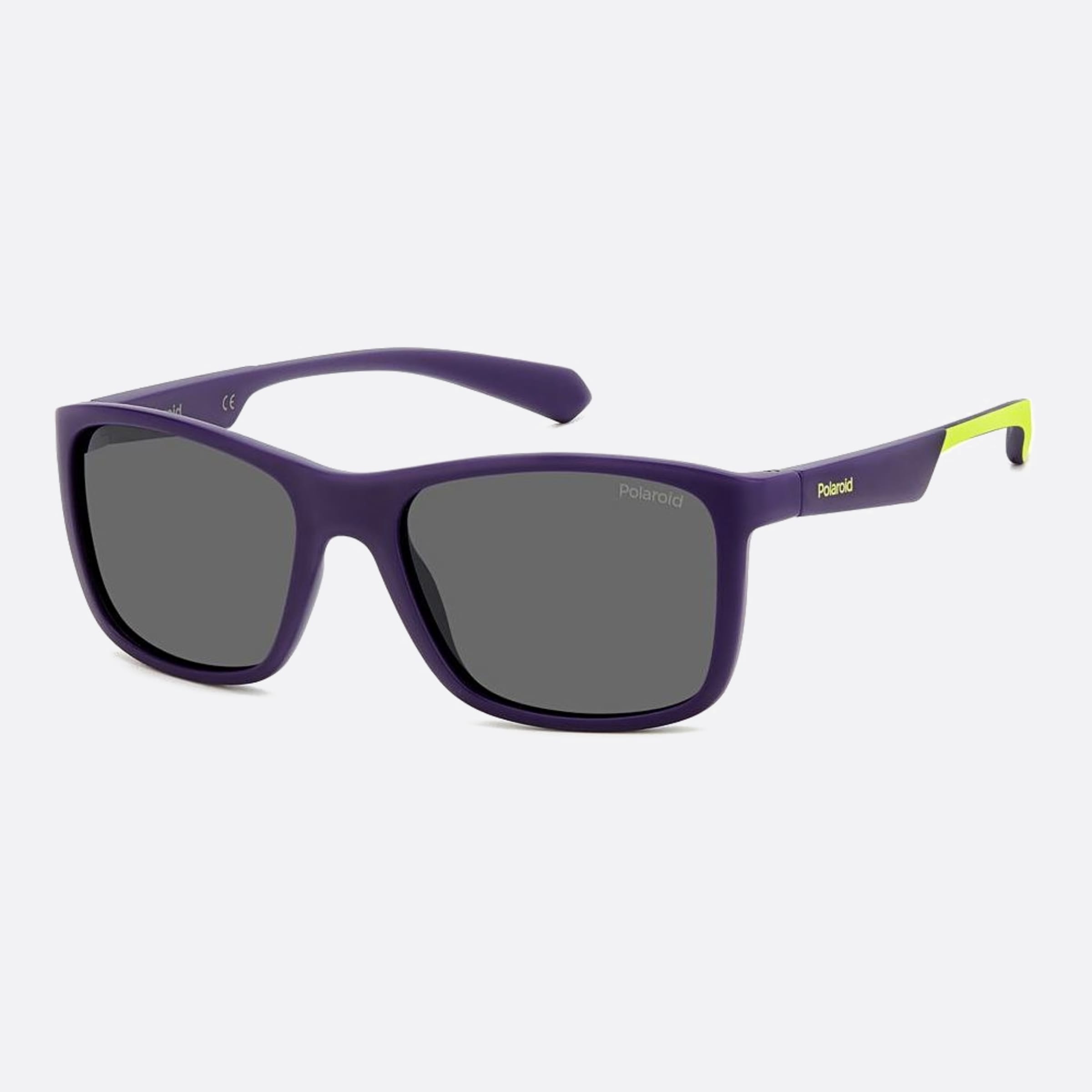 Polaroid 49mm Pld 80z Black Squared Polarized Unisex Sunglasses - Side View