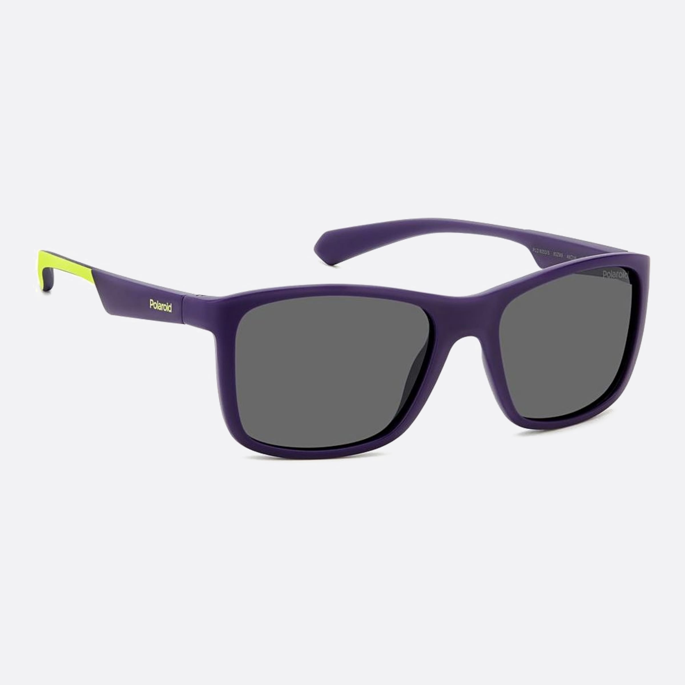 Polaroid 49mm Pld 80z Black Squared Polarized Unisex Sunglasses - Detail View
