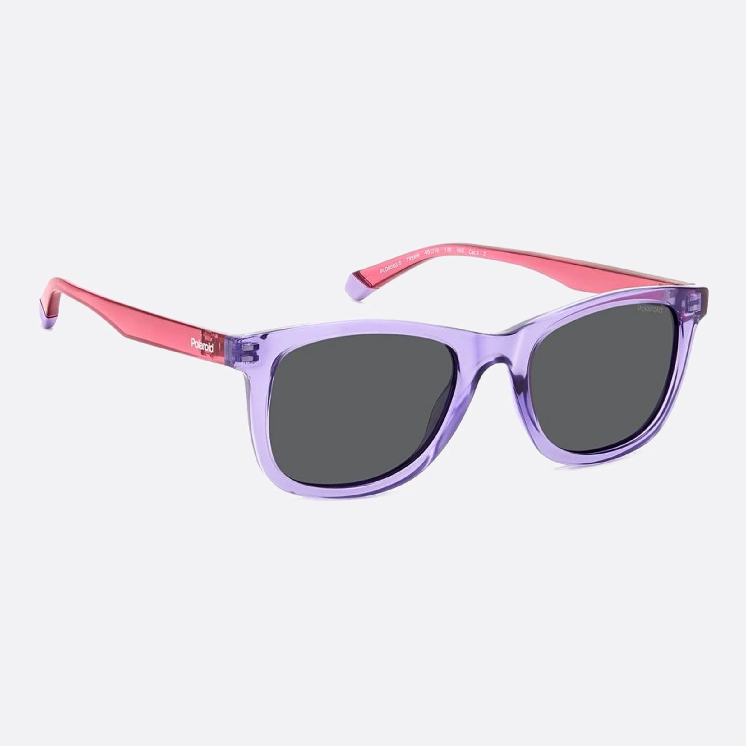 Polaroid 46mm Pld Violet Squared Unisex Sunglasses - Detail View