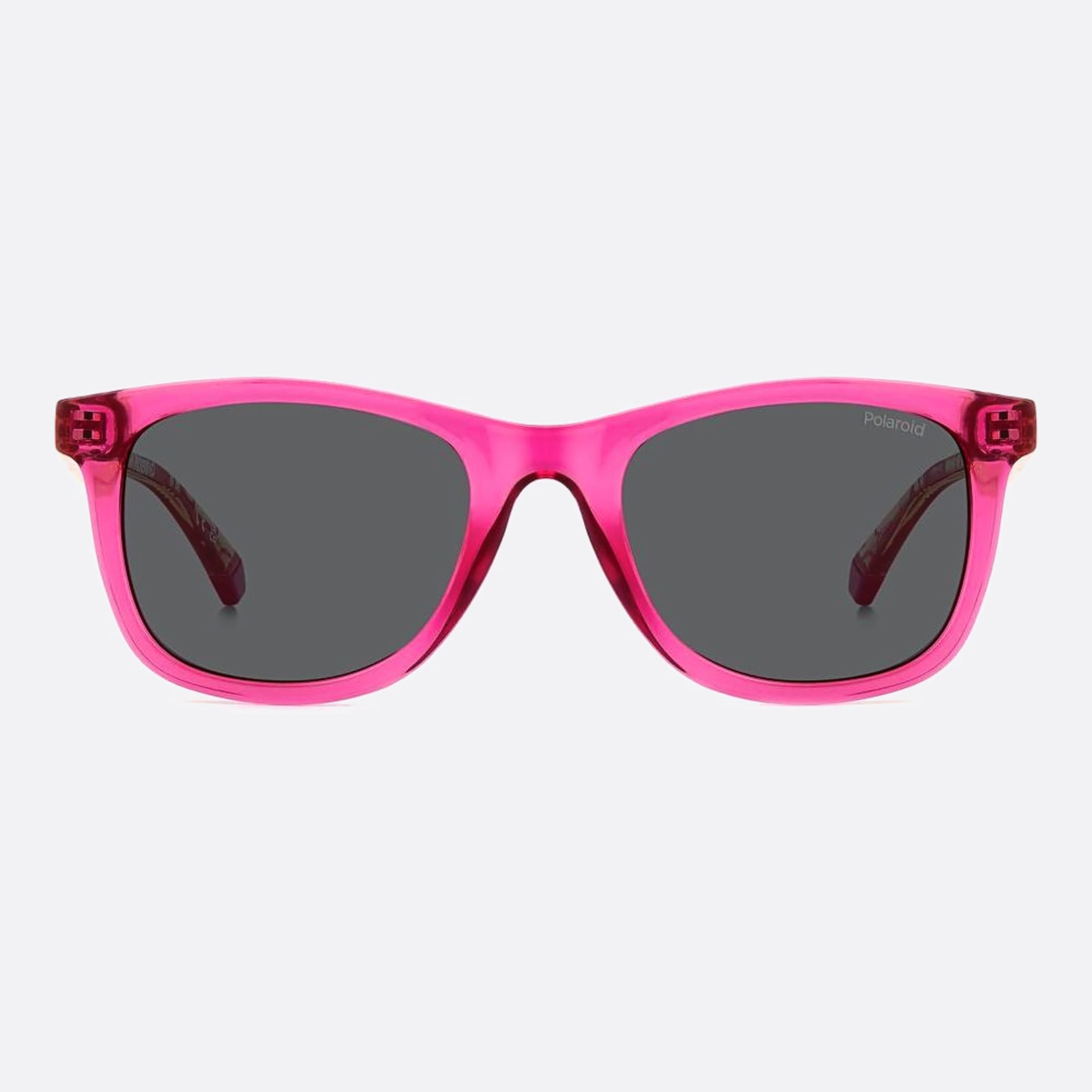 Polaroid 46mm Pld Mu1 Pink Squared Unisex Sunglasses - Main View