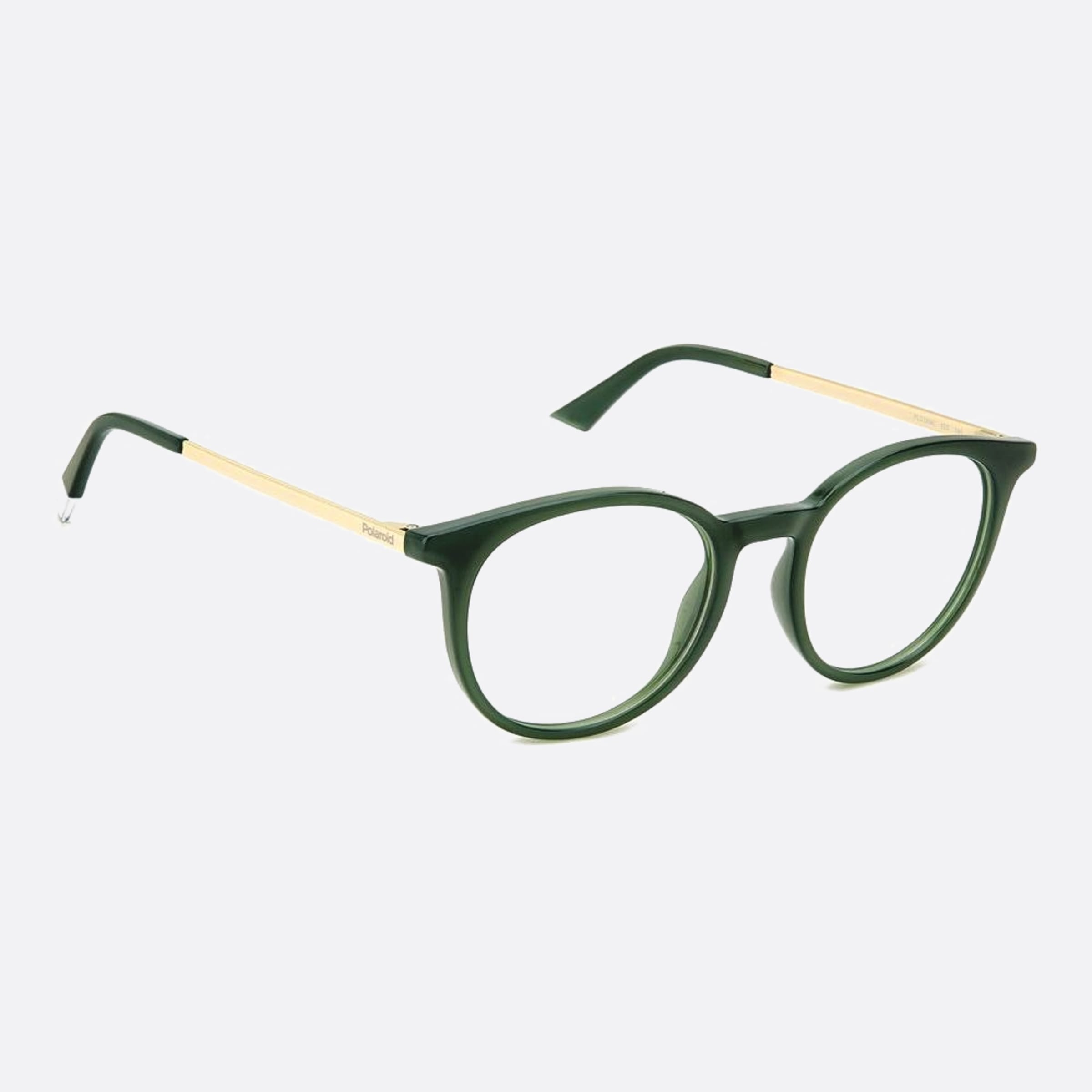 Polaroid 50mm Pld D496 1ed Green Geometric Unisex Eyeglasses - Lifestyle Shot