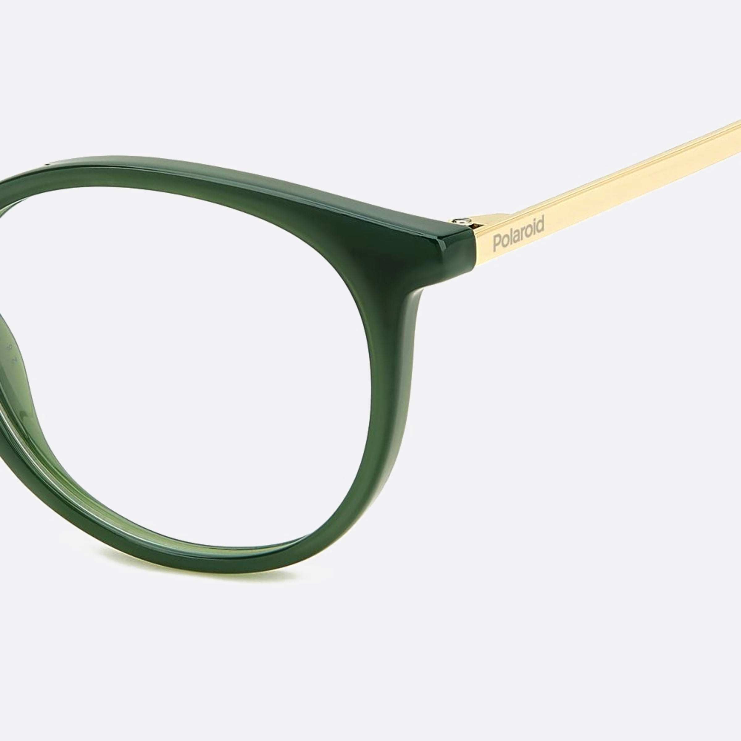 Polaroid 50mm Pld D496 1ed Green Geometric Unisex Eyeglasses - Additional Angle