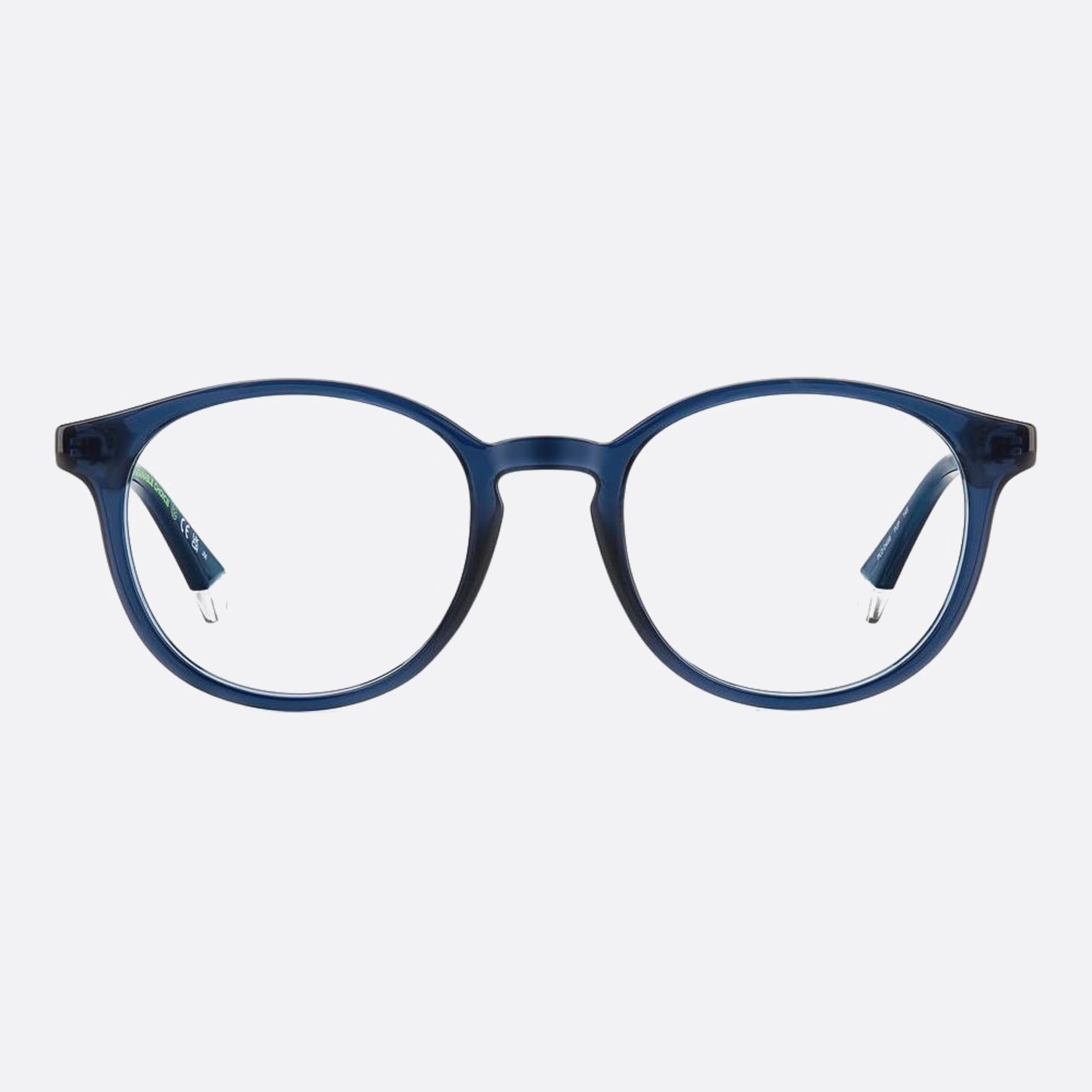 Polaroid 48mm Pld D498 Pjp Blue Geometric Unisex Eyeglasses - Main View