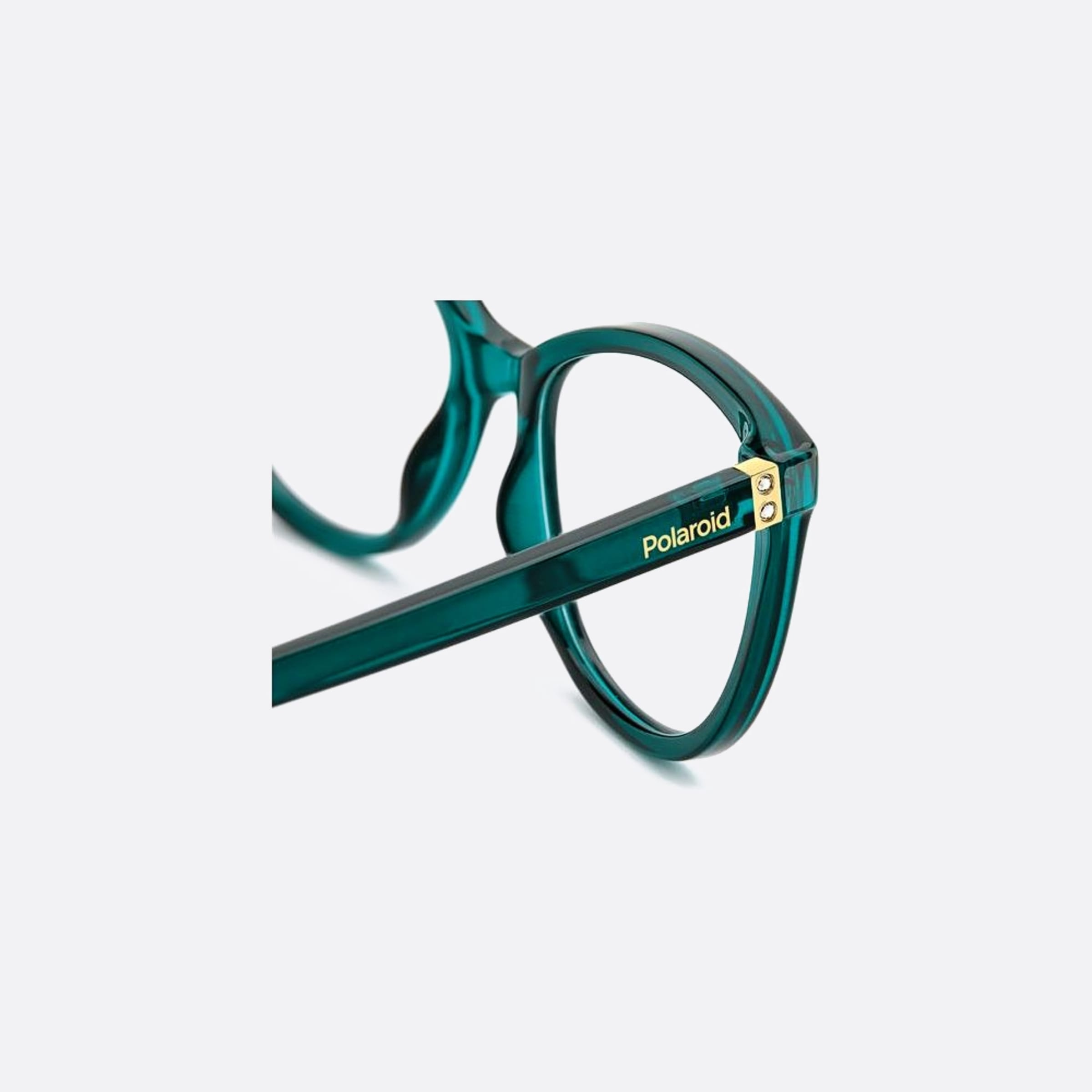 Polaroid 53mm Pld D504 1ed Green Cat Eye Women Eyeglasses - Detail View