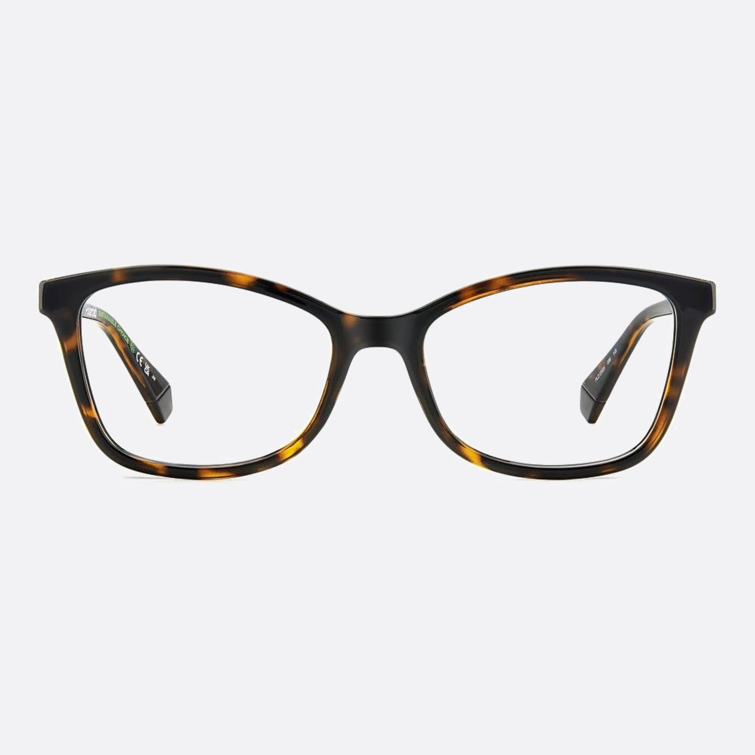 Polaroid 53mm Pld D505 Havana Geometric Unisex Eyeglasses - Main View