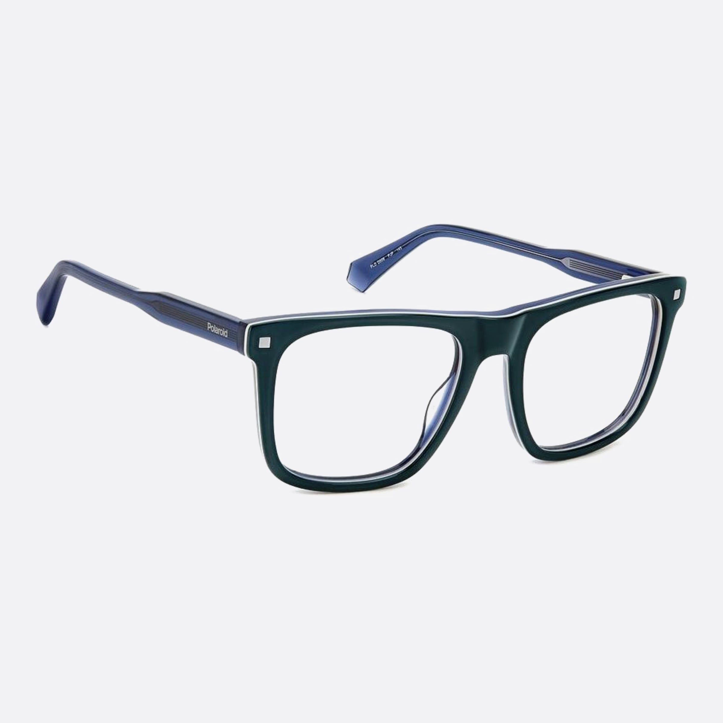 Polaroid 53mm Pld D506 Pjp Blue Geometric Men Eyeglasses - Lifestyle Shot
