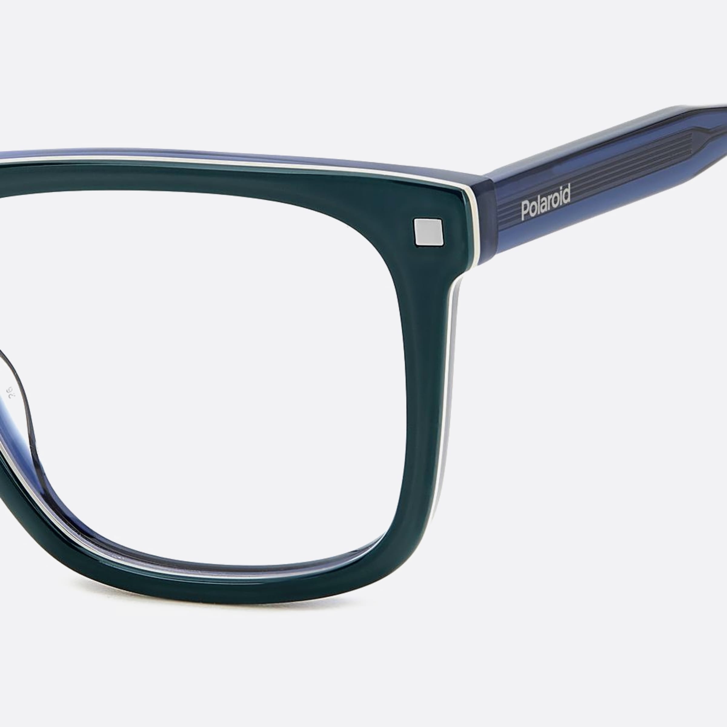 Polaroid 53mm Pld D506 Pjp Blue Geometric Men Eyeglasses - Additional Angle
