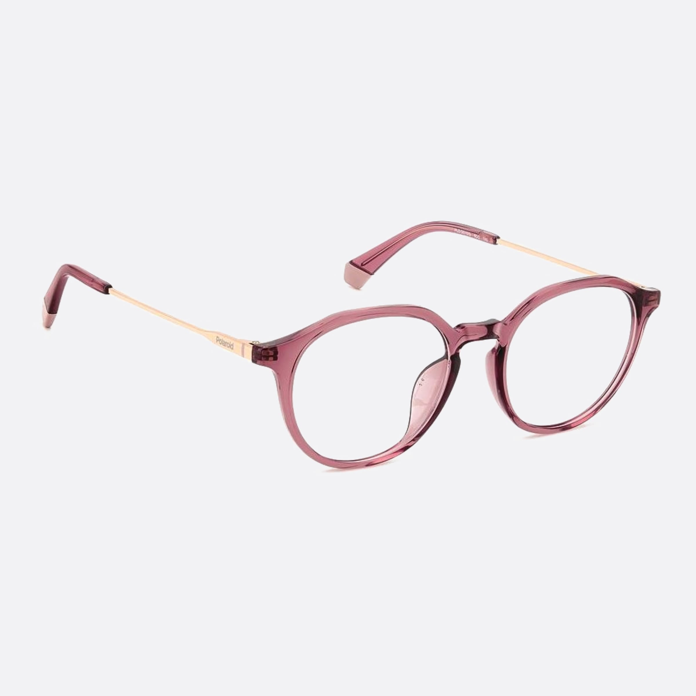 Polaroid 49mm Pld D510 8cq Red Round Unisex Eyeglasses - Lifestyle Shot