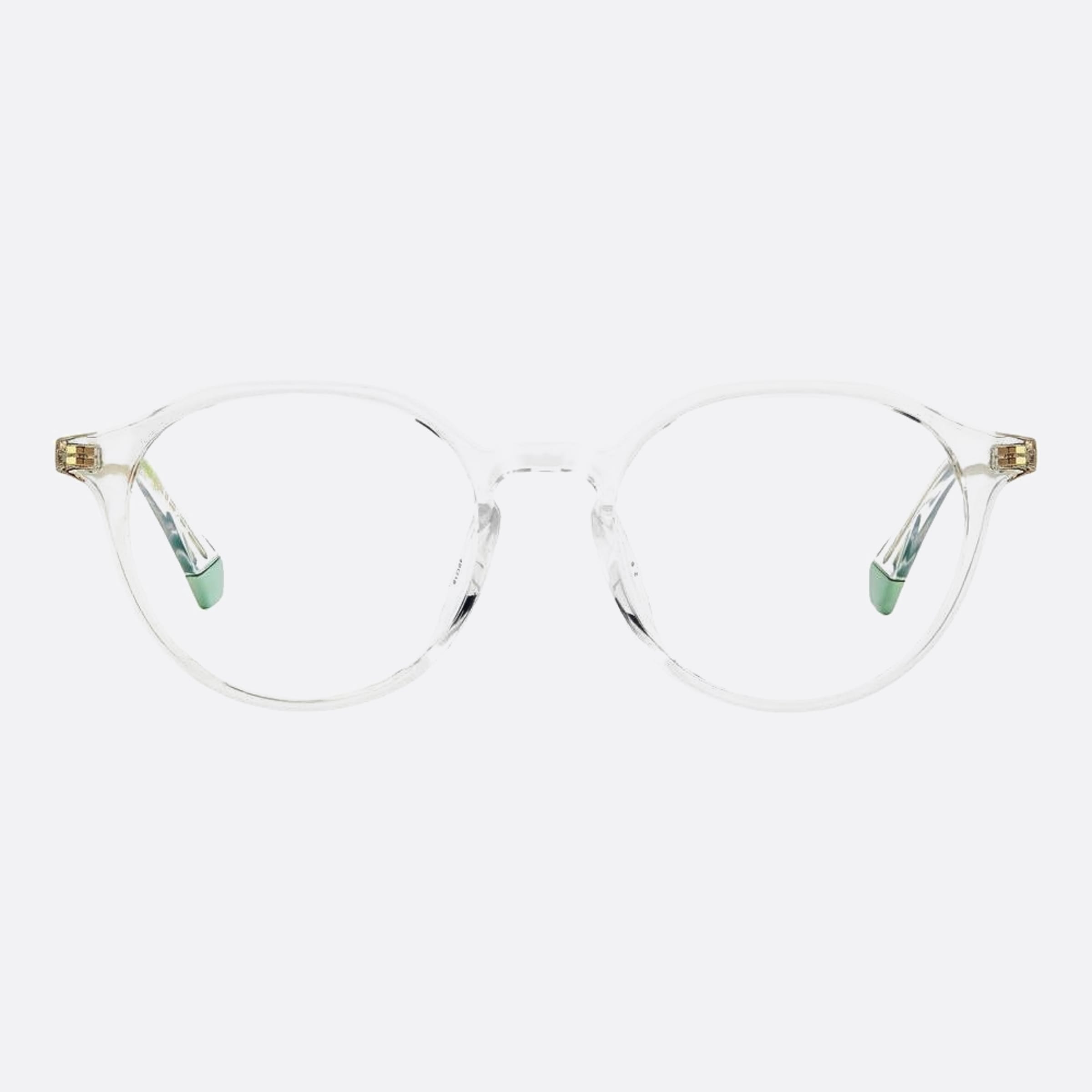 Polaroid 49mm Pld D510 Transparent Round Unisex Eyeglasses - Main View