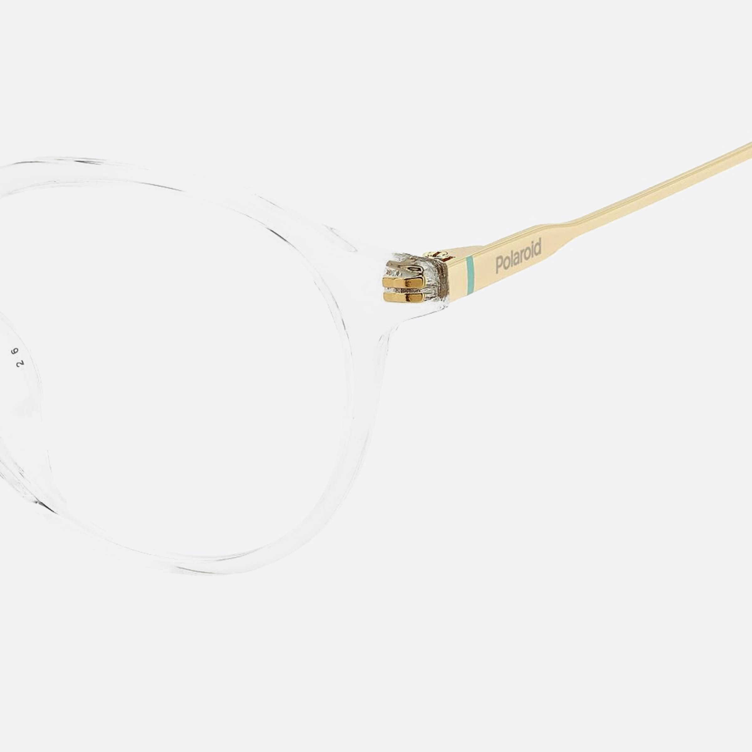 Polaroid 49mm Pld D510 Transparent Round Unisex Eyeglasses - Lifestyle Shot