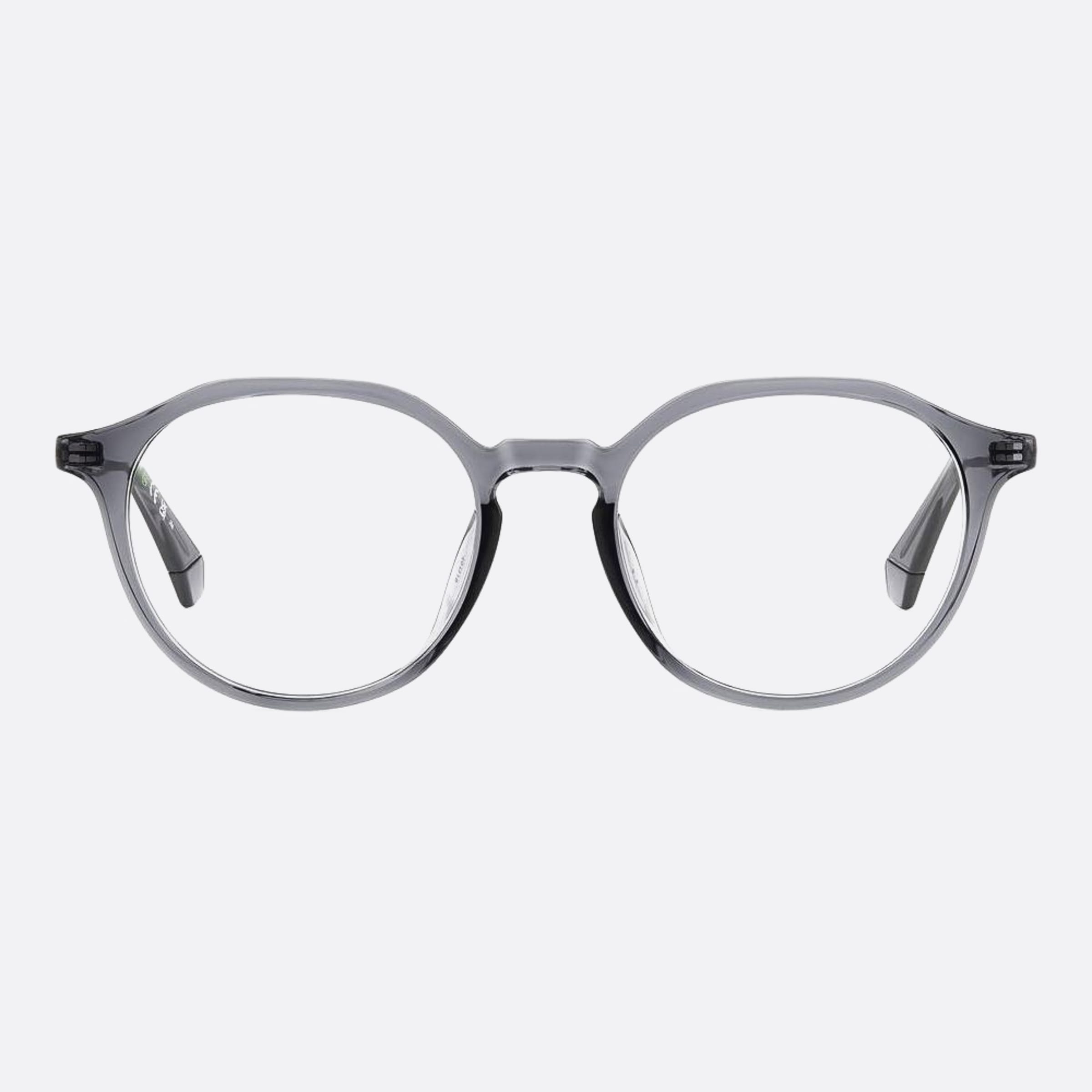 Polaroid 49mm Pld D510 Kb7 Grey Round Unisex Eyeglasses - Main View