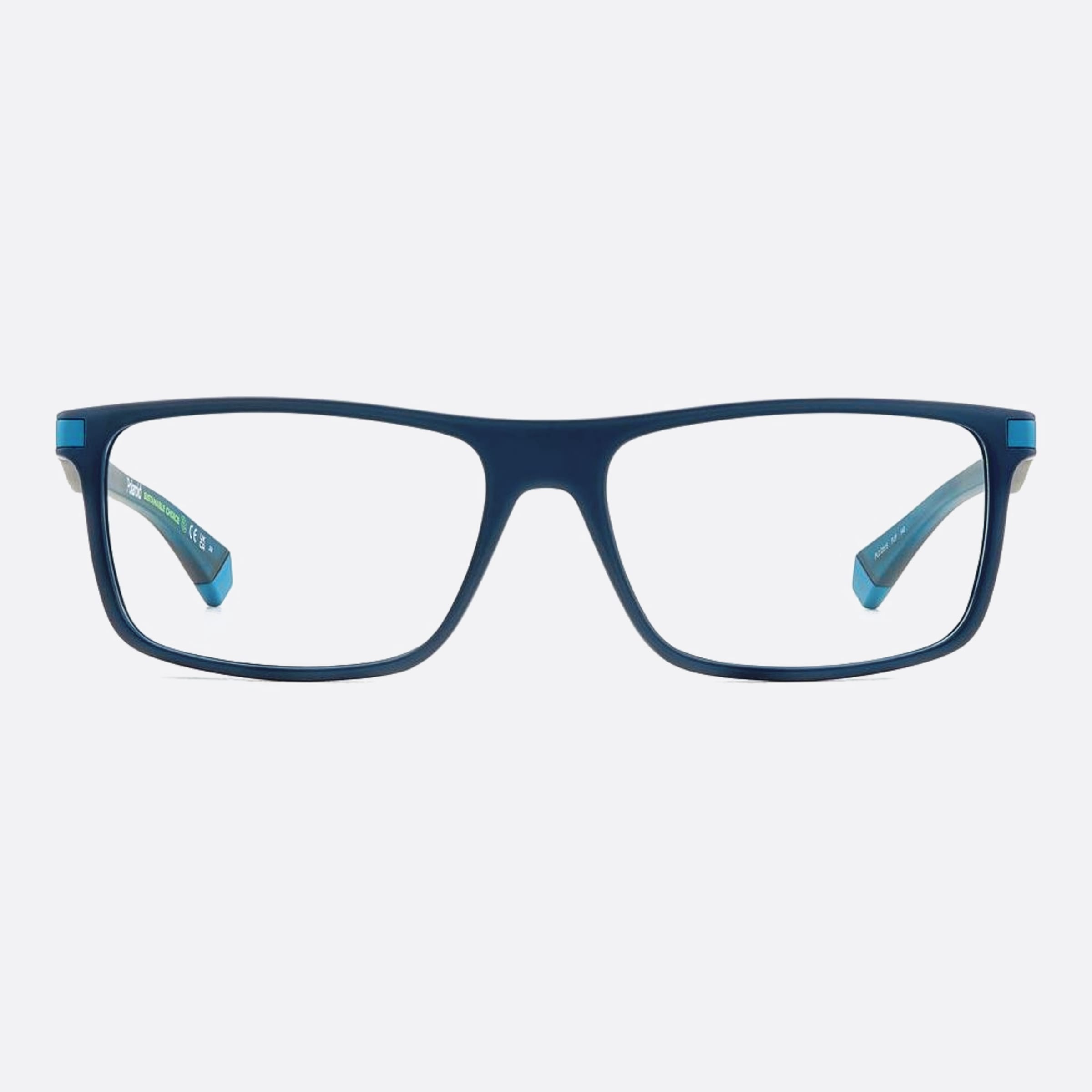 Polaroid 55mm Pld D515 Pjp Blue Geometric Men Eyeglasses - Main View