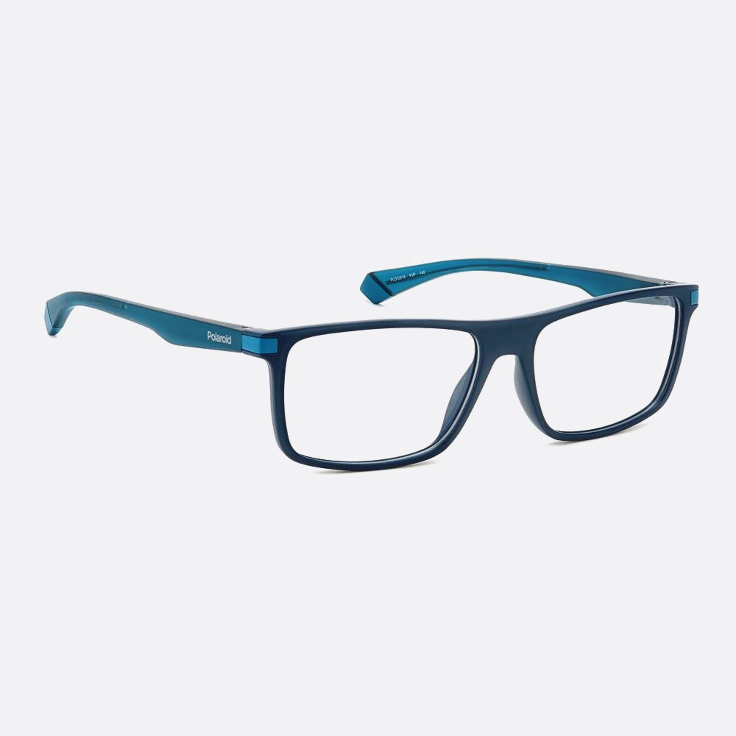 Polaroid 55mm Pld D515 Pjp Blue Geometric Men Eyeglasses - Detail View