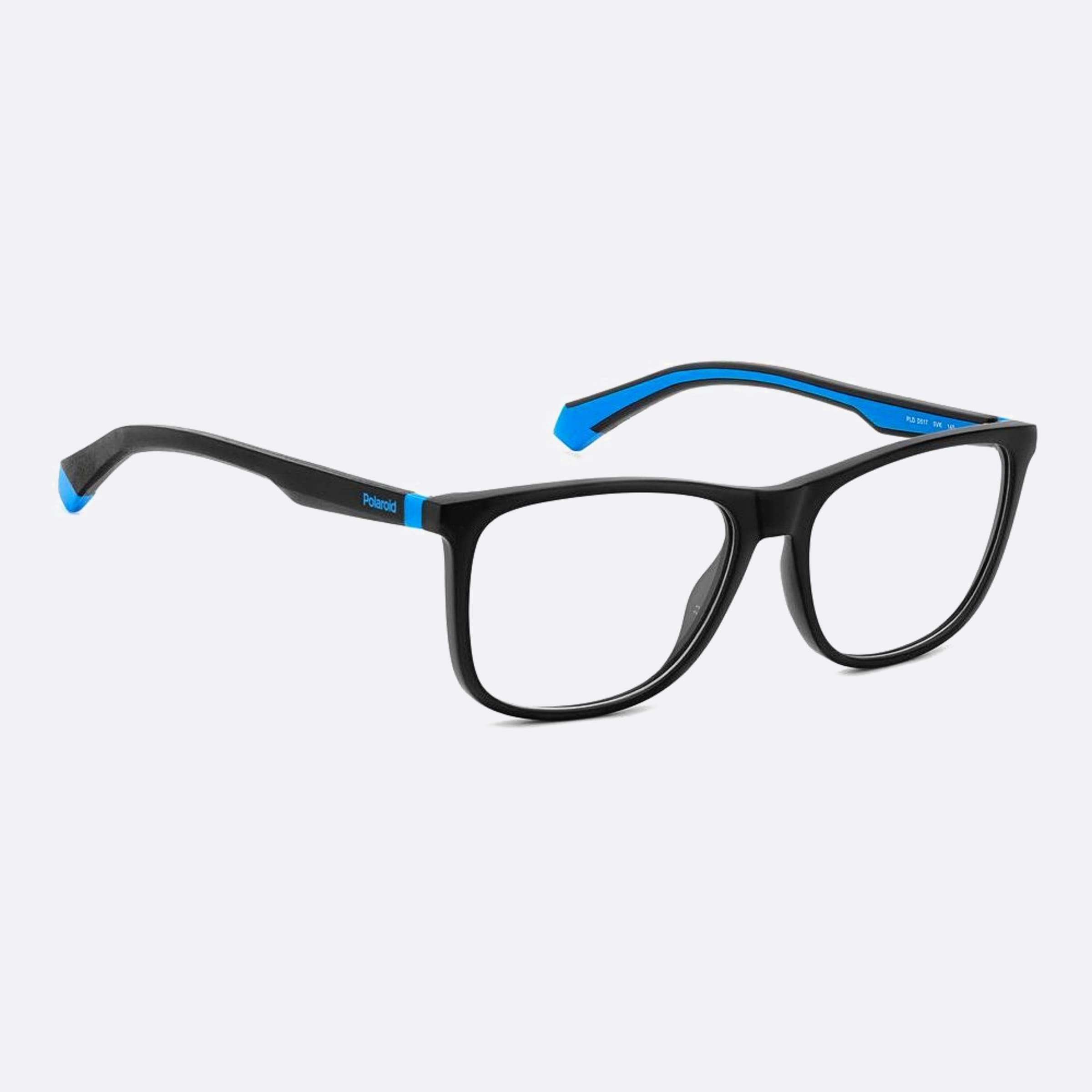 Polaroid 55mm Pld D517 0vk Blue Geometric Unisex Eyeglasses - Additional Angle