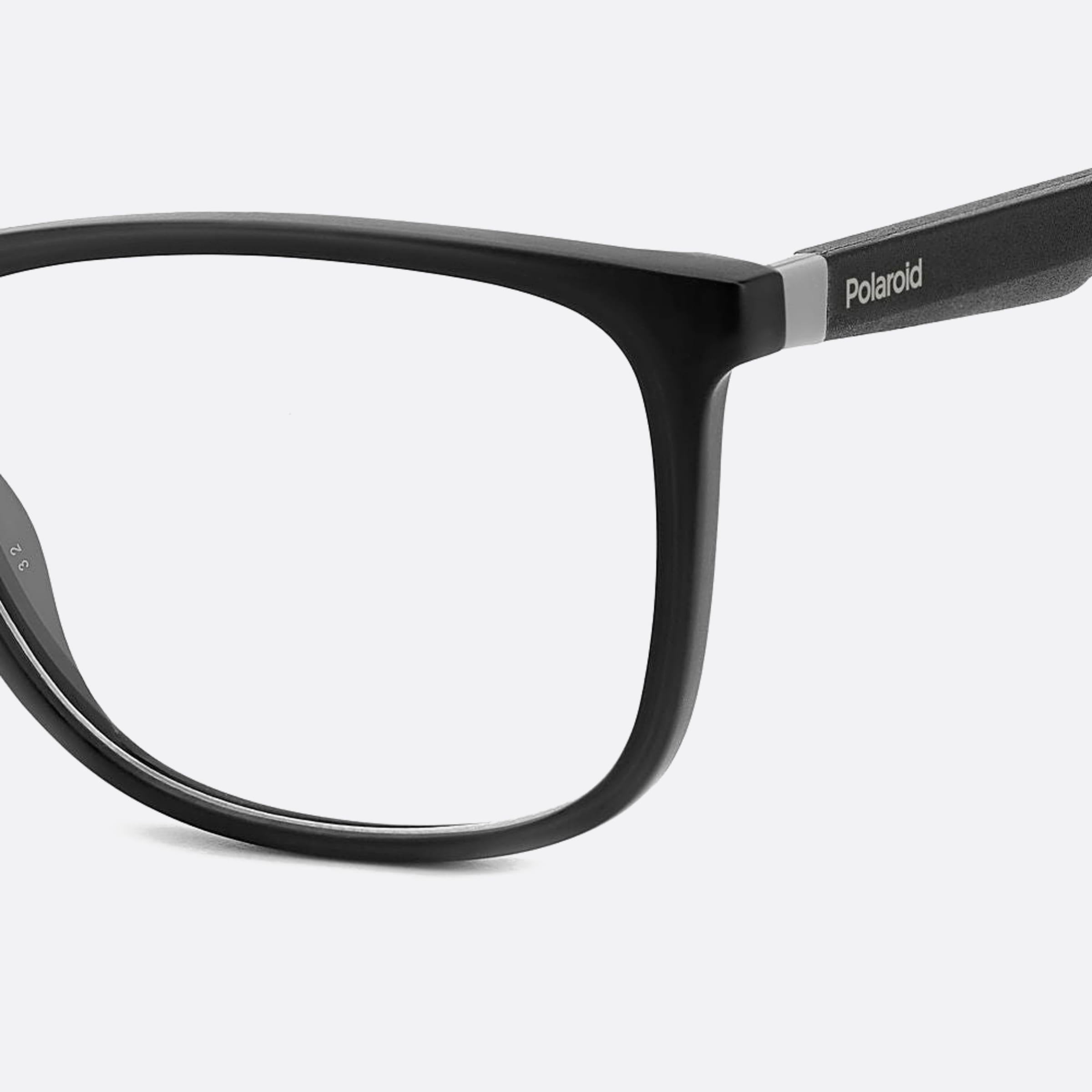 Polaroid 55mm Pld D517 O6w Black Geometric Unisex Eyeglasses - Detail View