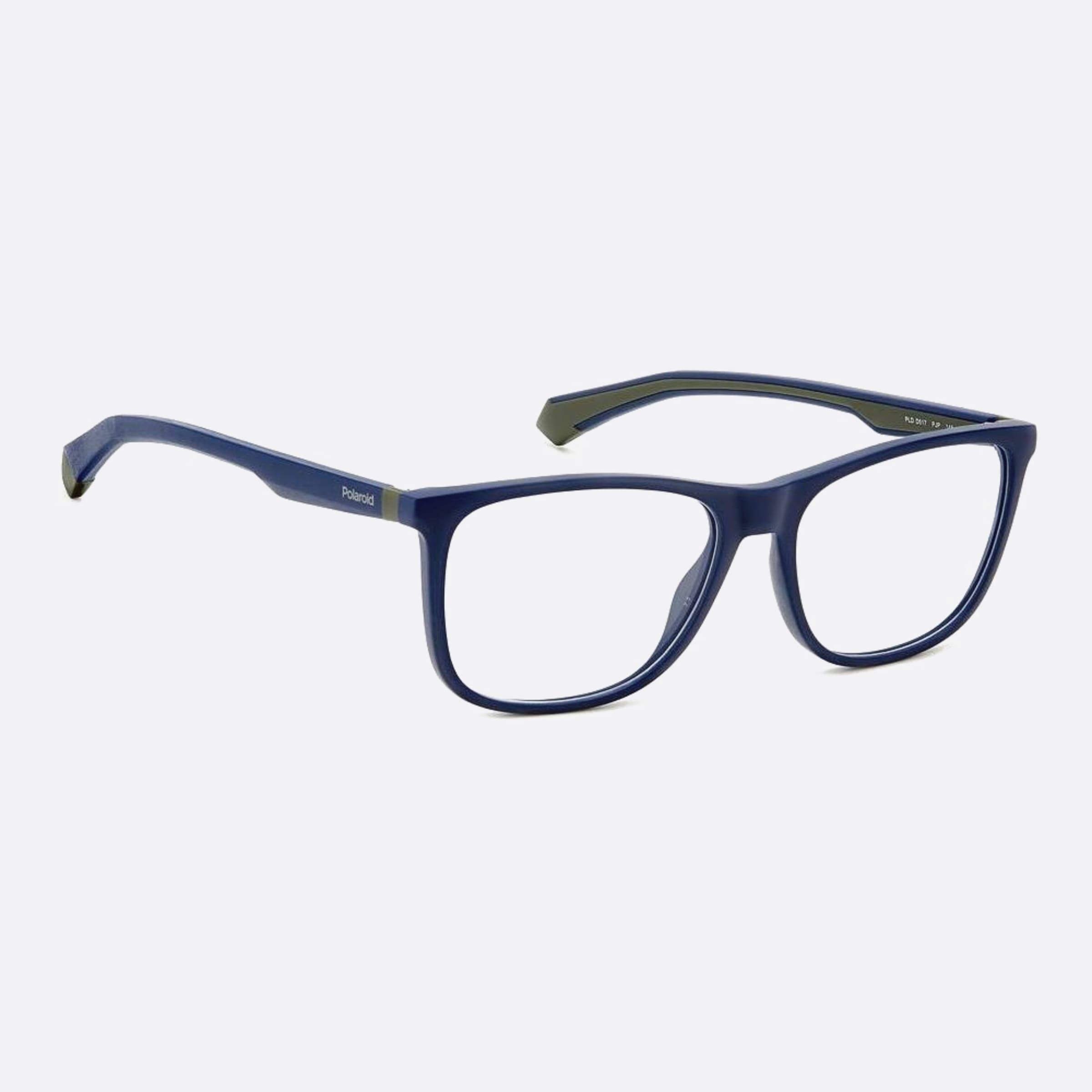 Polaroid 55mm Pld D517 Pjp Blue Geometric Unisex Eyeglasses - Lifestyle Shot