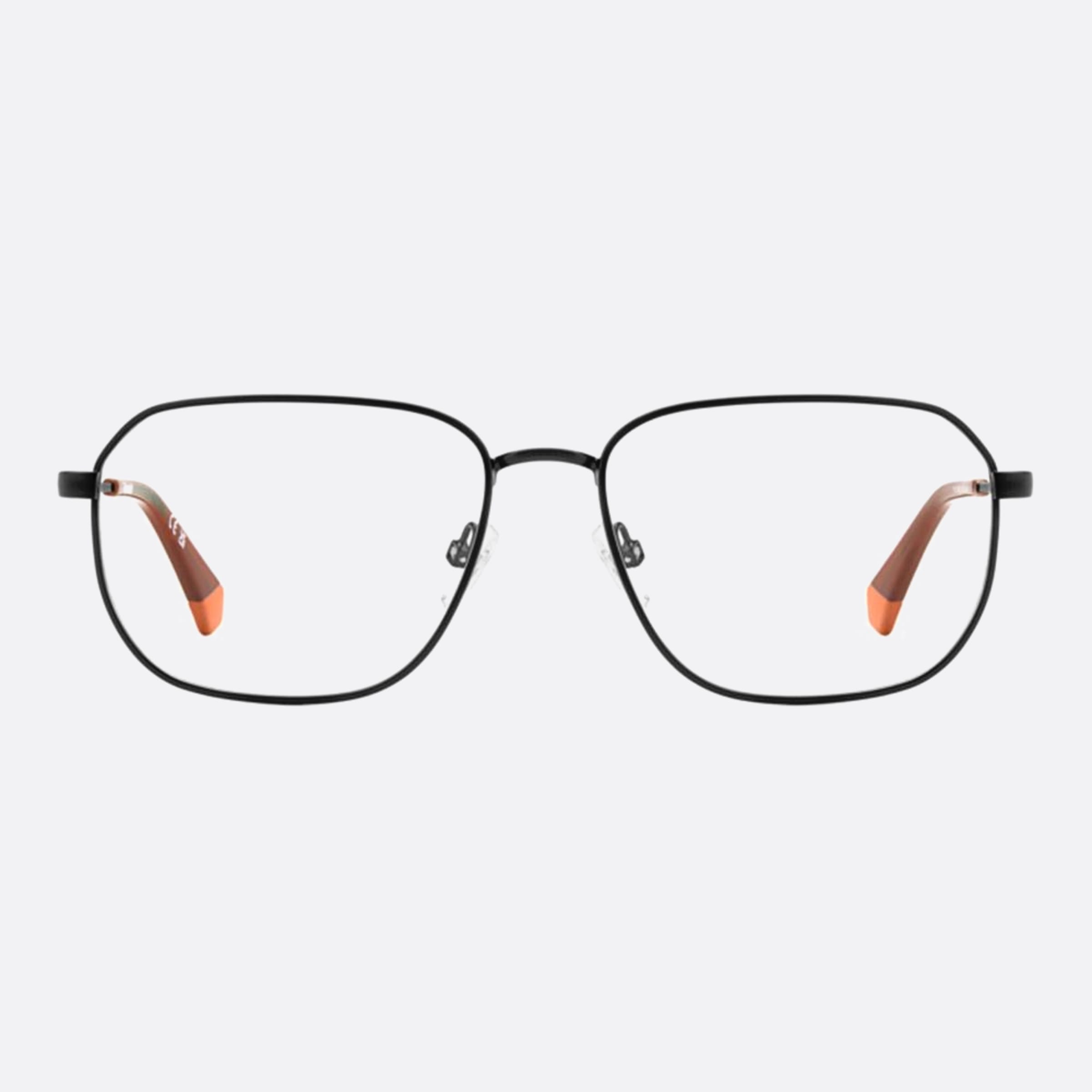 Polaroid 57mm Pld D538 Black Rectangle Men Eyeglasses - Main View