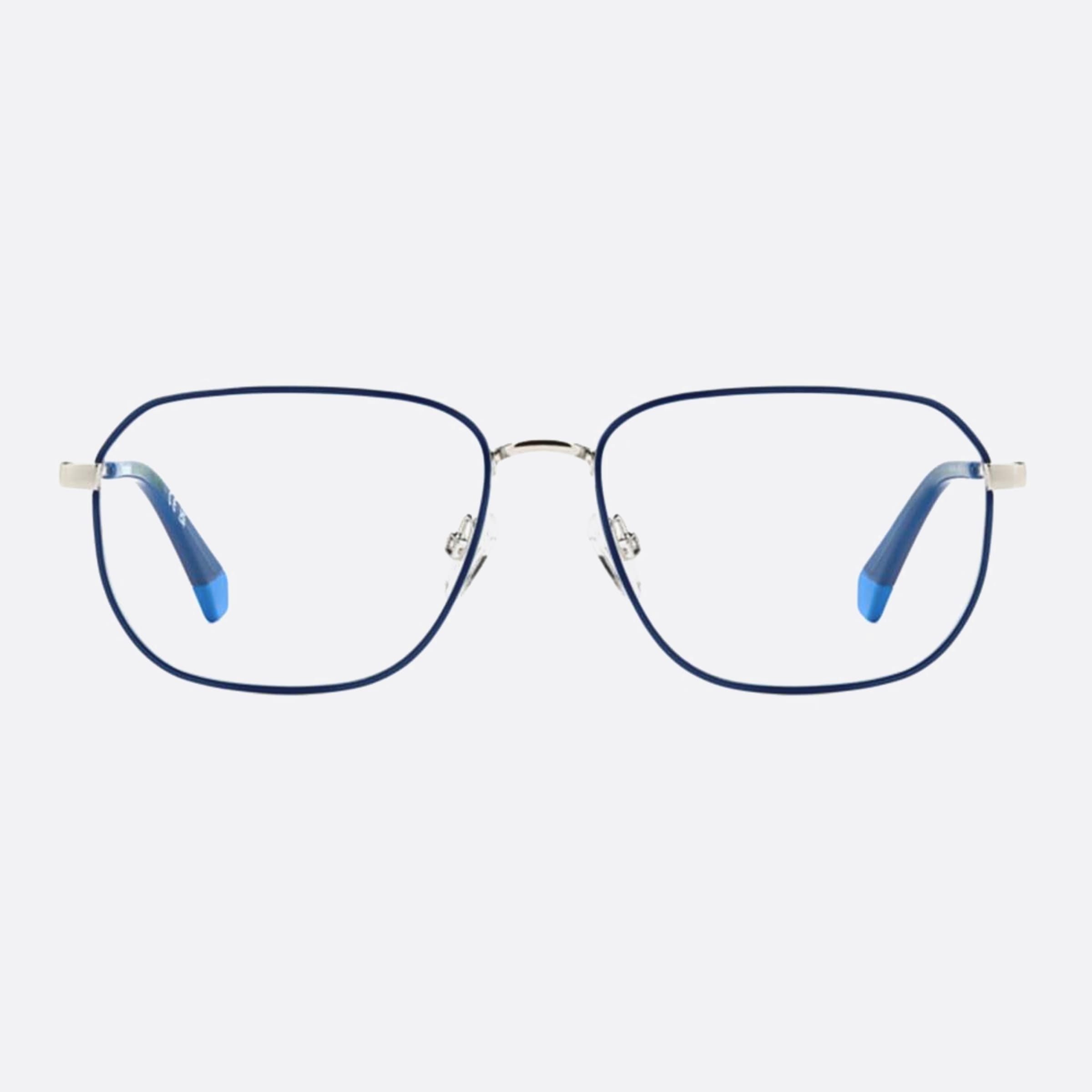 Polaroid 57mm Pld D538 Doh Blue Rectangle Men Eyeglasses - Main View