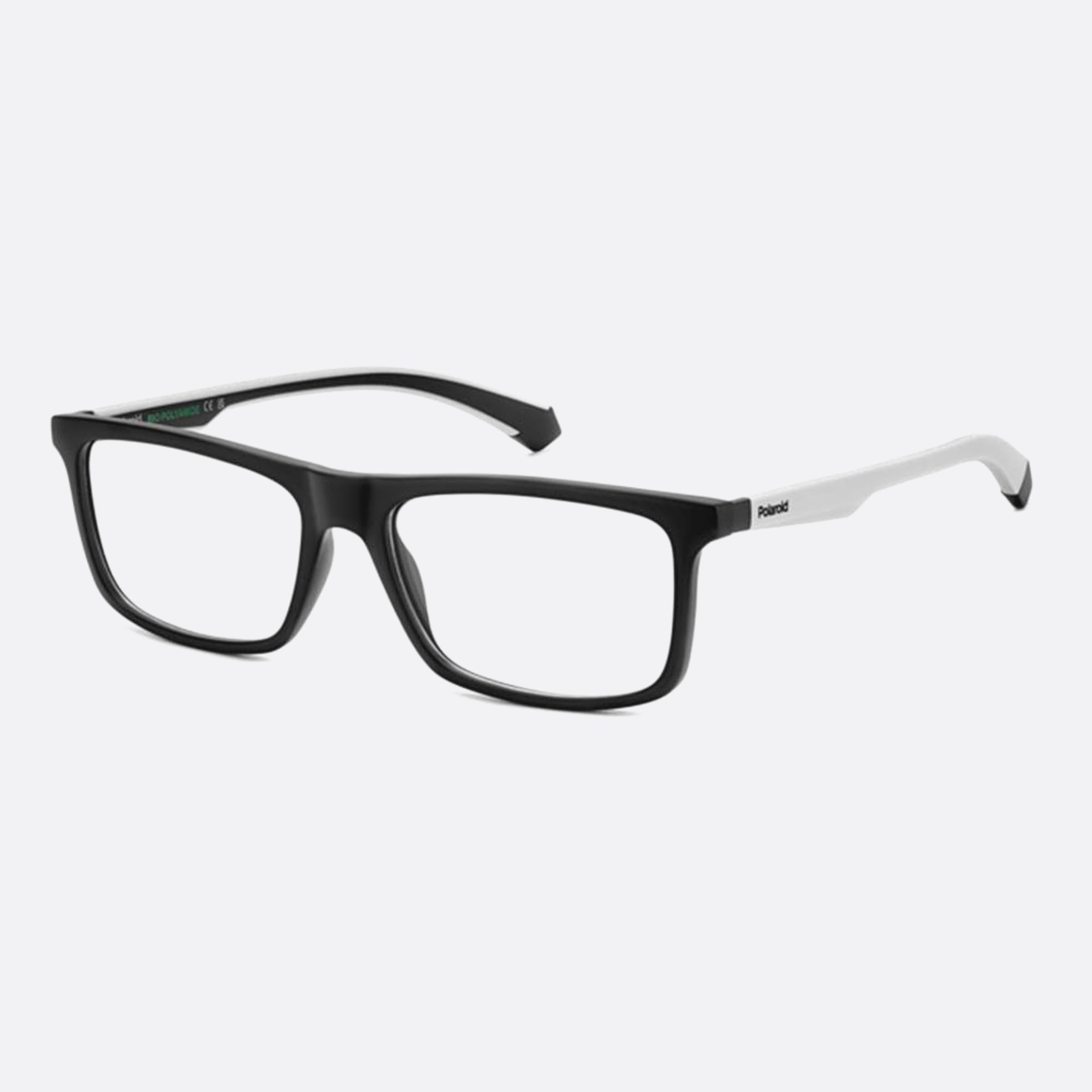 Polaroid 56mm Pld D548 O6w Black Rectangle Unisex Eyeglasses - Side View