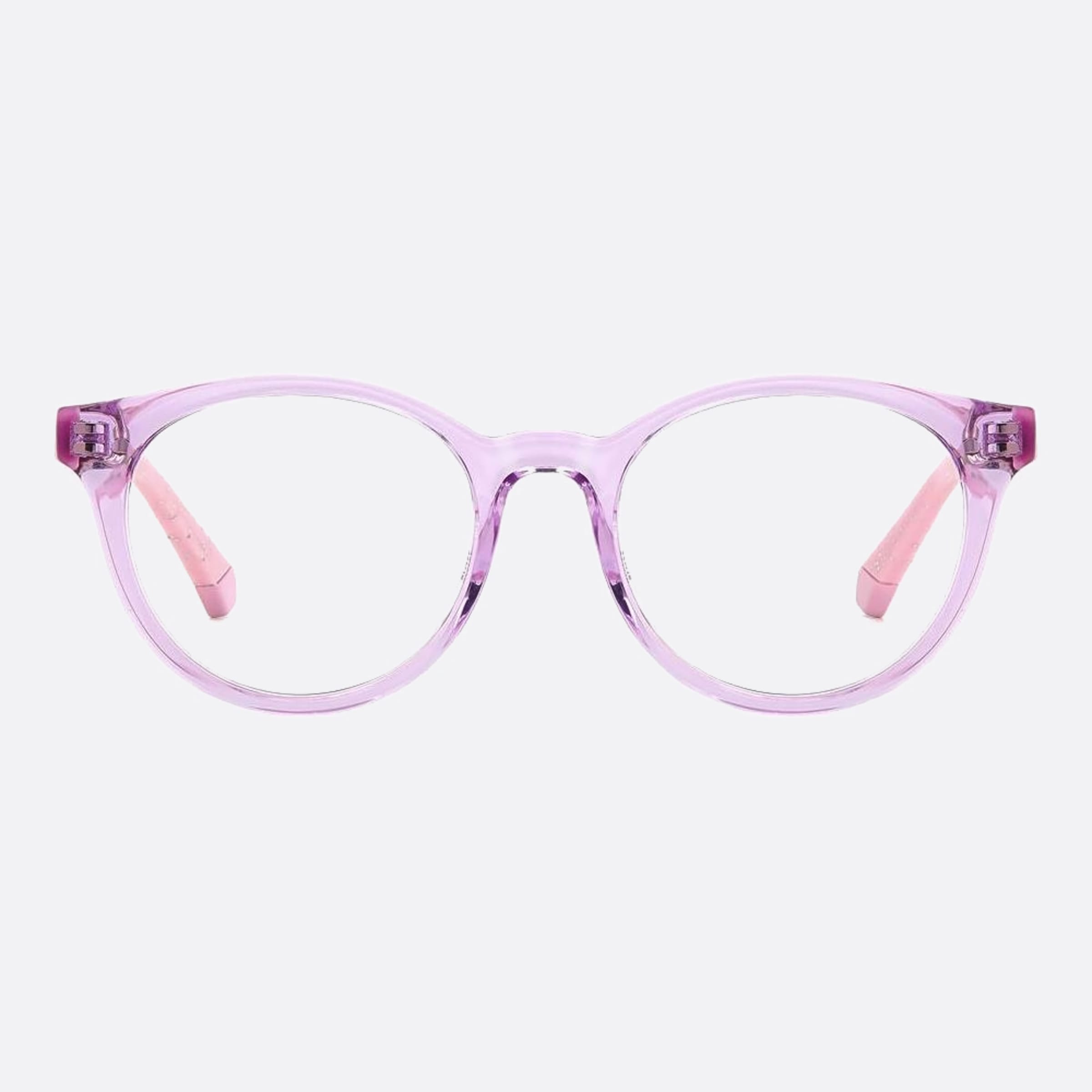 Polaroid 44mm Pld D831 Junior Violet Geometric Children Eyeglasses - Main View