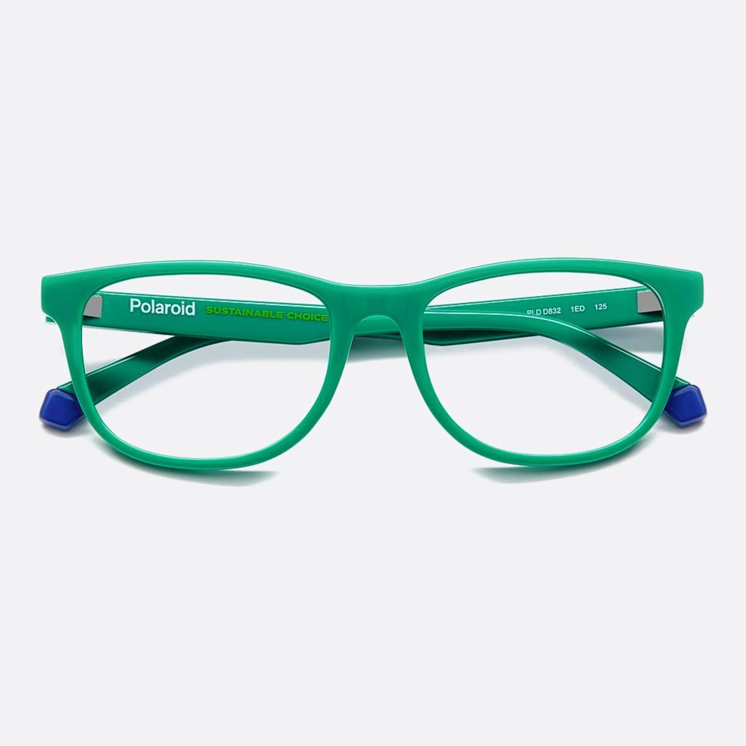 Polaroid 47mm Pld D832 Junior 1ed Green Geometric Children Eyeglasses - Side View