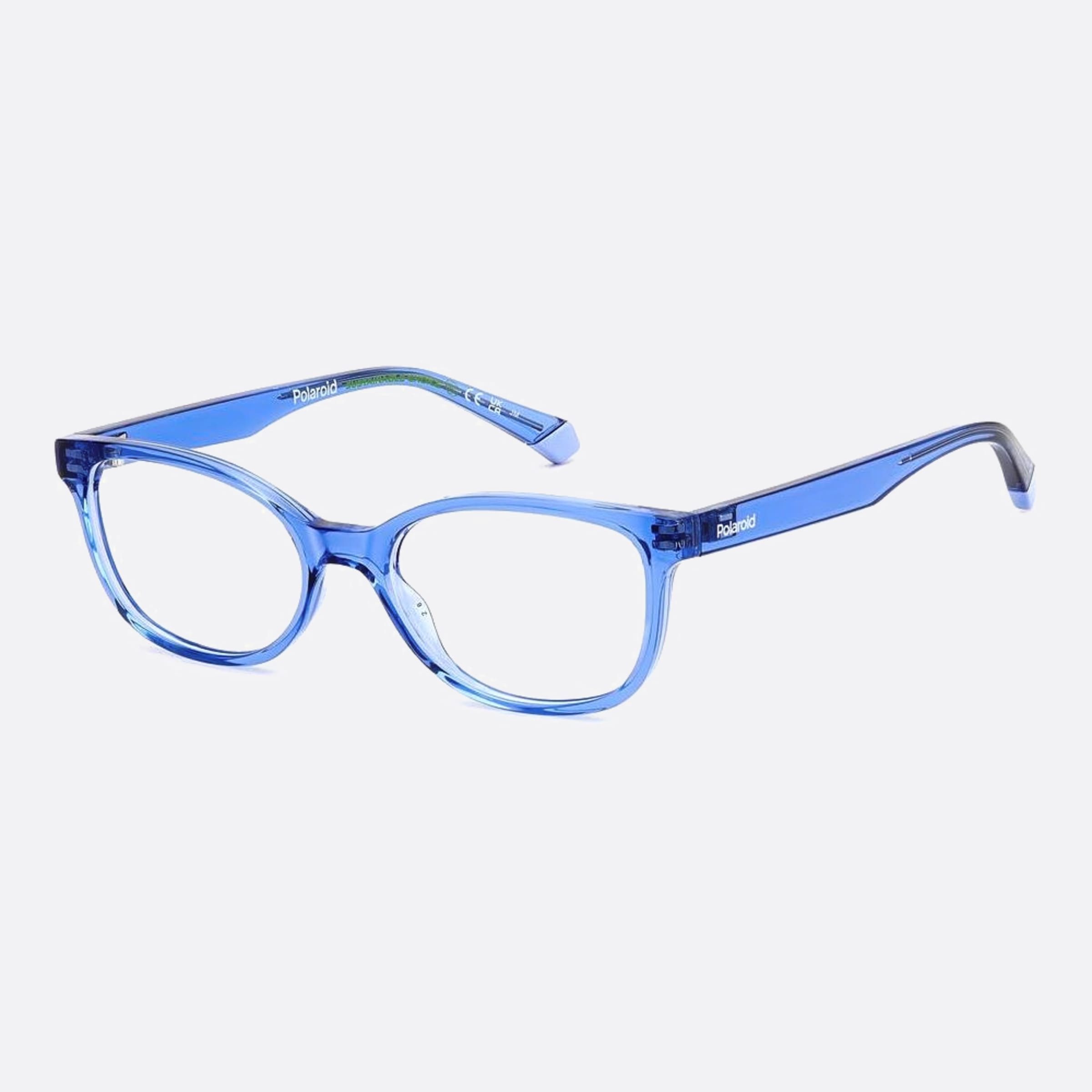 Polaroid 47mm Pld D833 Junior B3v Violet Cat Eye Children Eyeglasses - Side View
