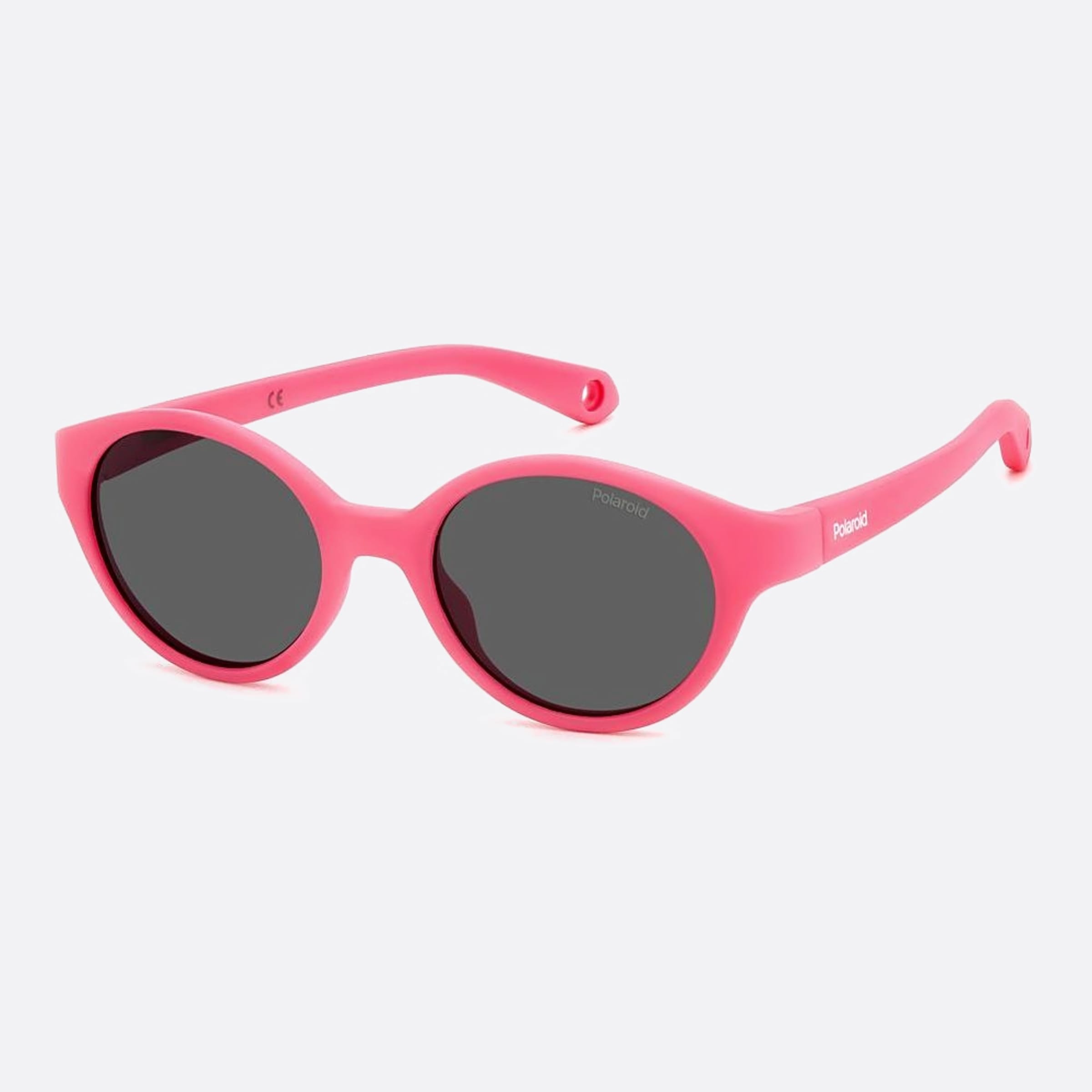 Polaroid 42mm Pld K007 Mu1 Pink Squared Polarized Unisex Sunglasses - Side View