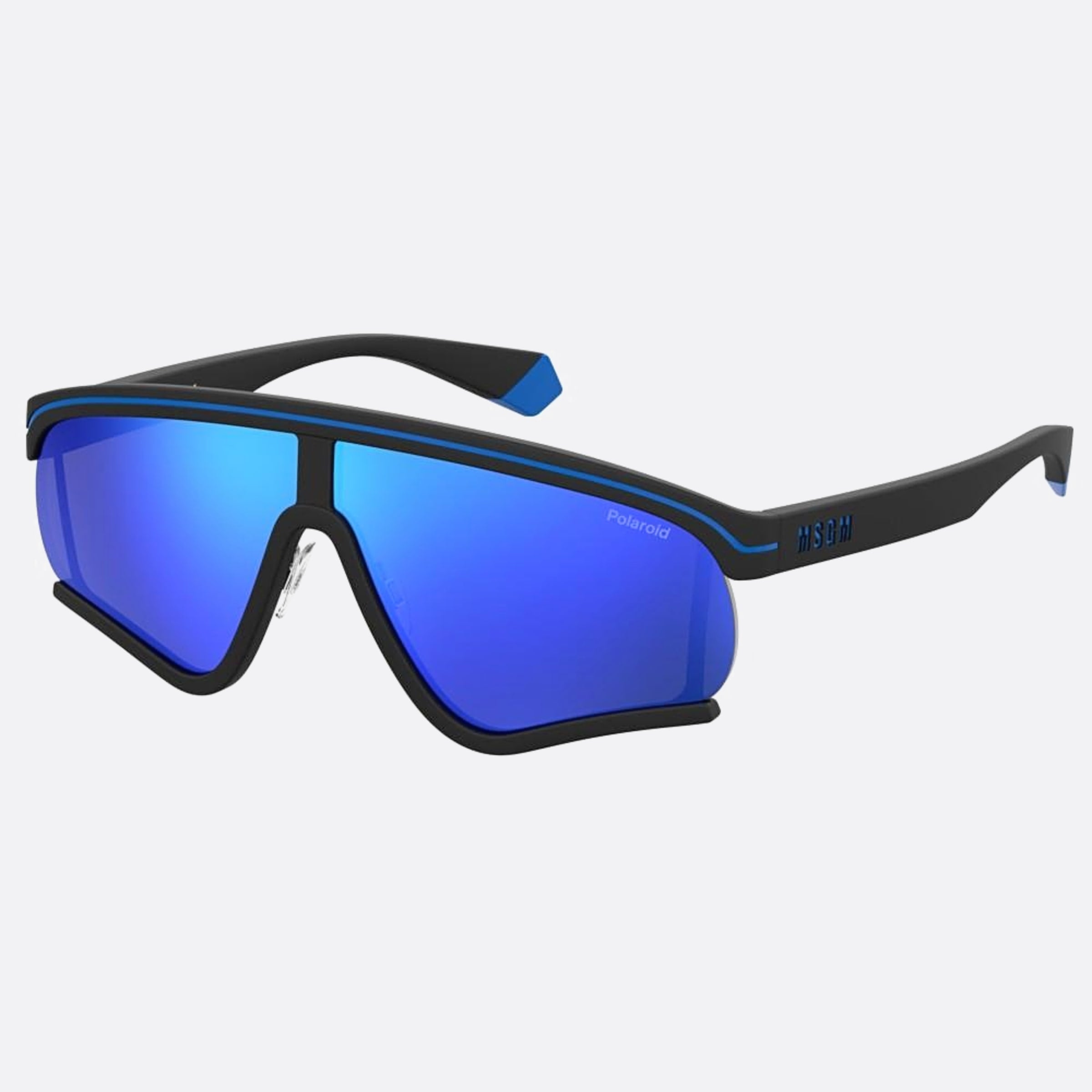 Polaroid 68mm Pld Msgm D51 Black Shield Polarized Unisex Sunglasses - Side View