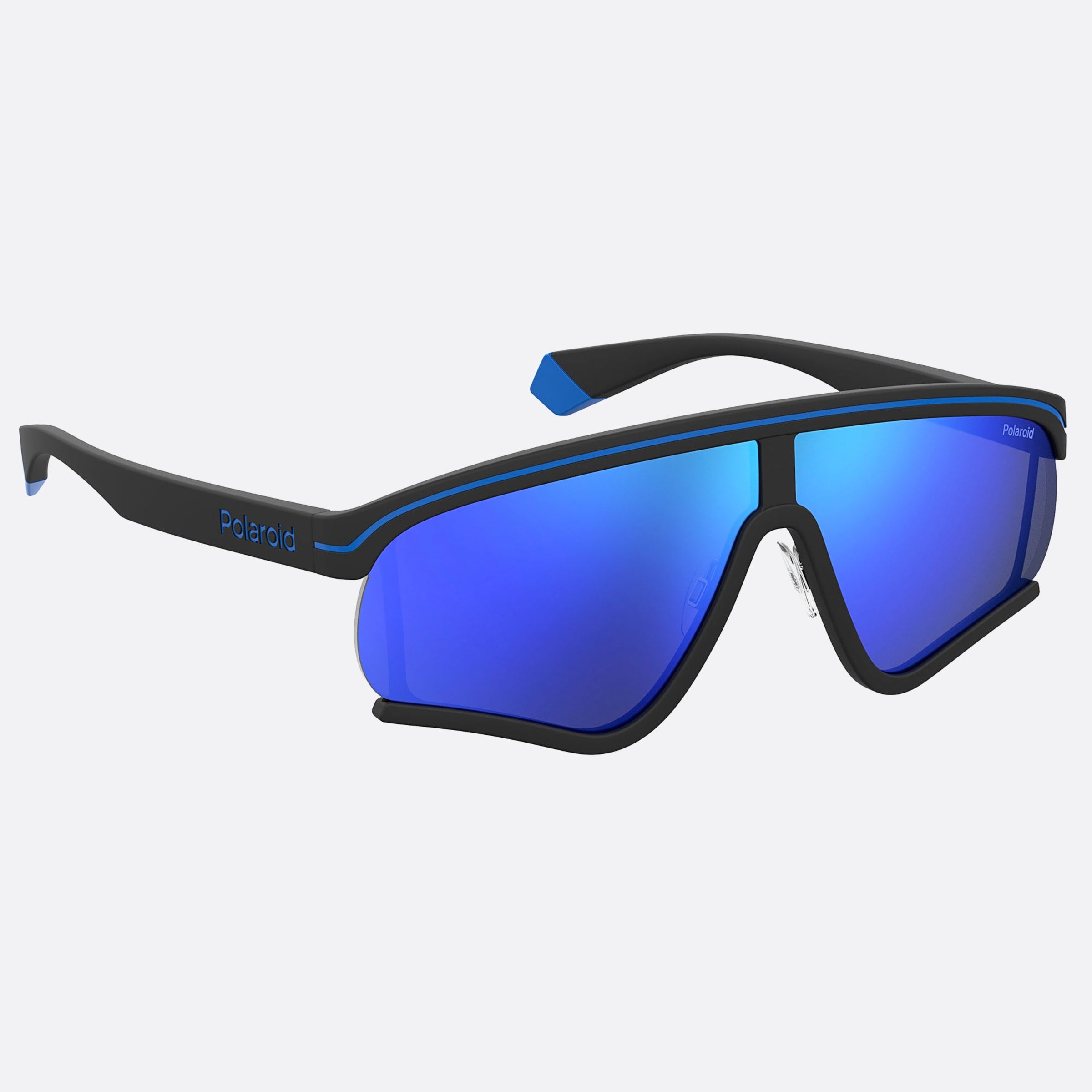 Polaroid 68mm Pld Msgm D51 Black Shield Polarized Unisex Sunglasses - Detail View