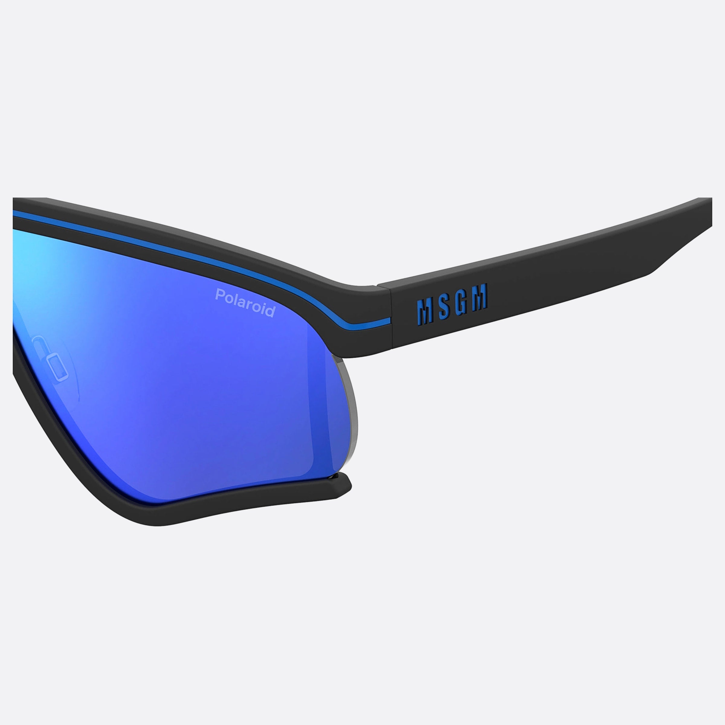 Polaroid 68mm Pld Msgm D51 Black Shield Polarized Unisex Sunglasses - Lifestyle Shot