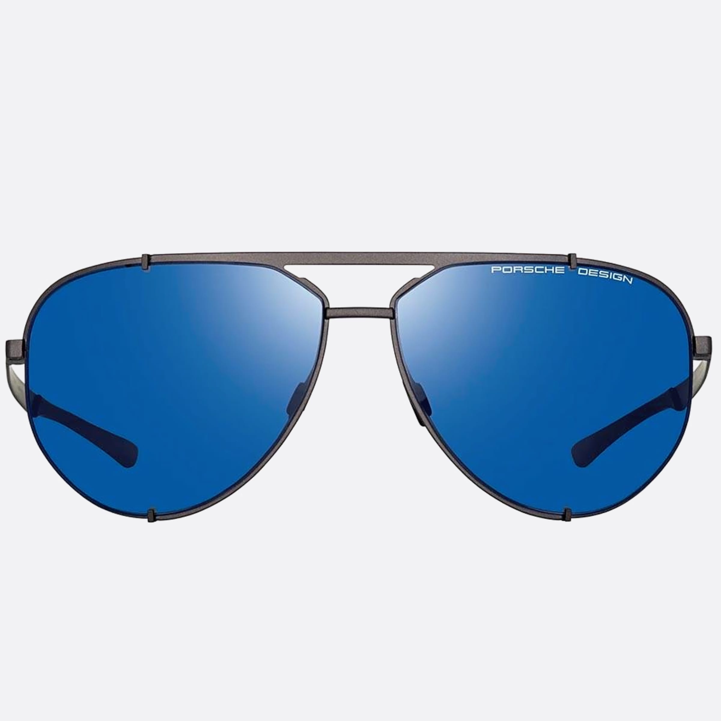 Porsche 63mm Design Hooks Ght Ruthenium Pilot Men Sunglasses - Main View