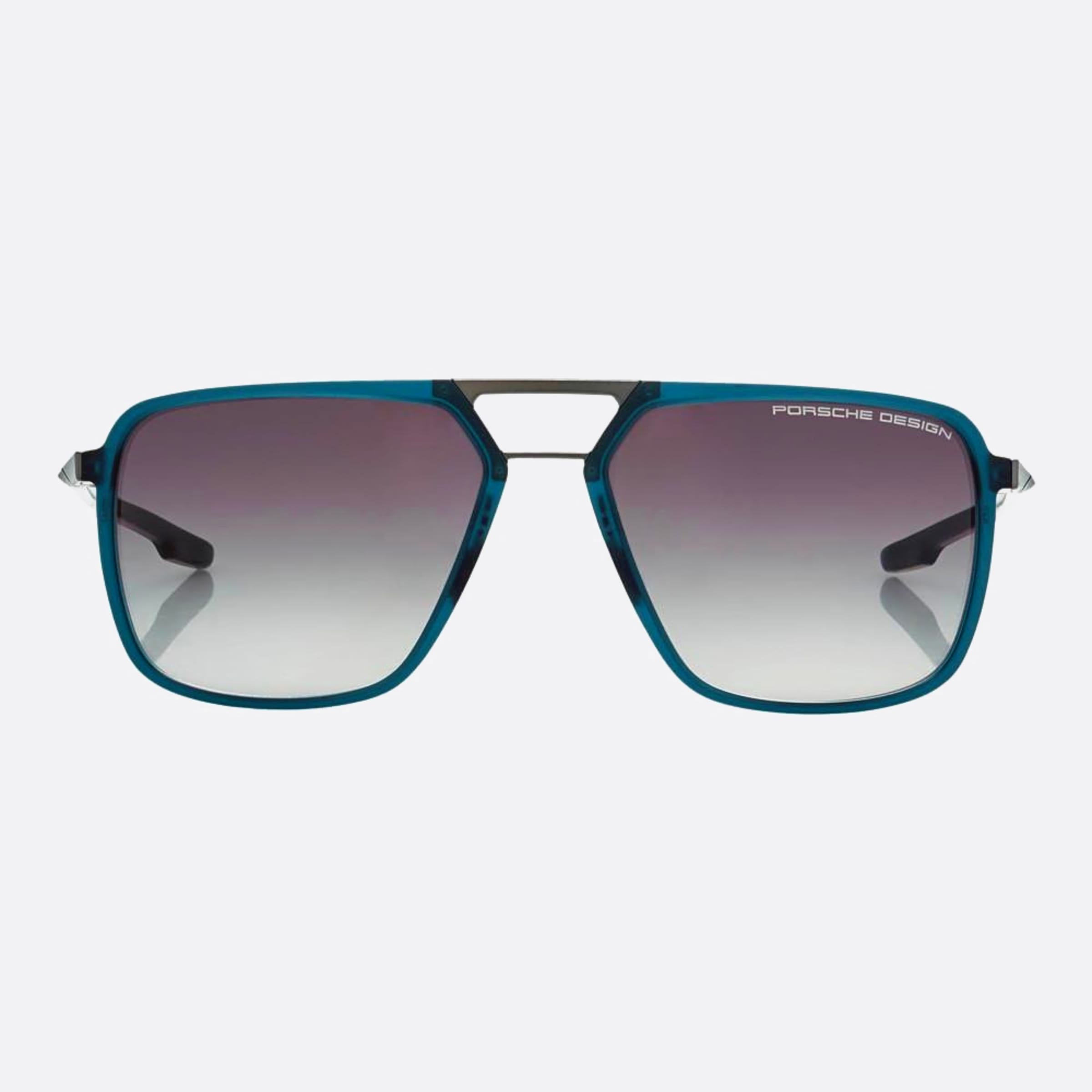Porsche 59mm Design Blue Geometric Men Sunglasses - Main View