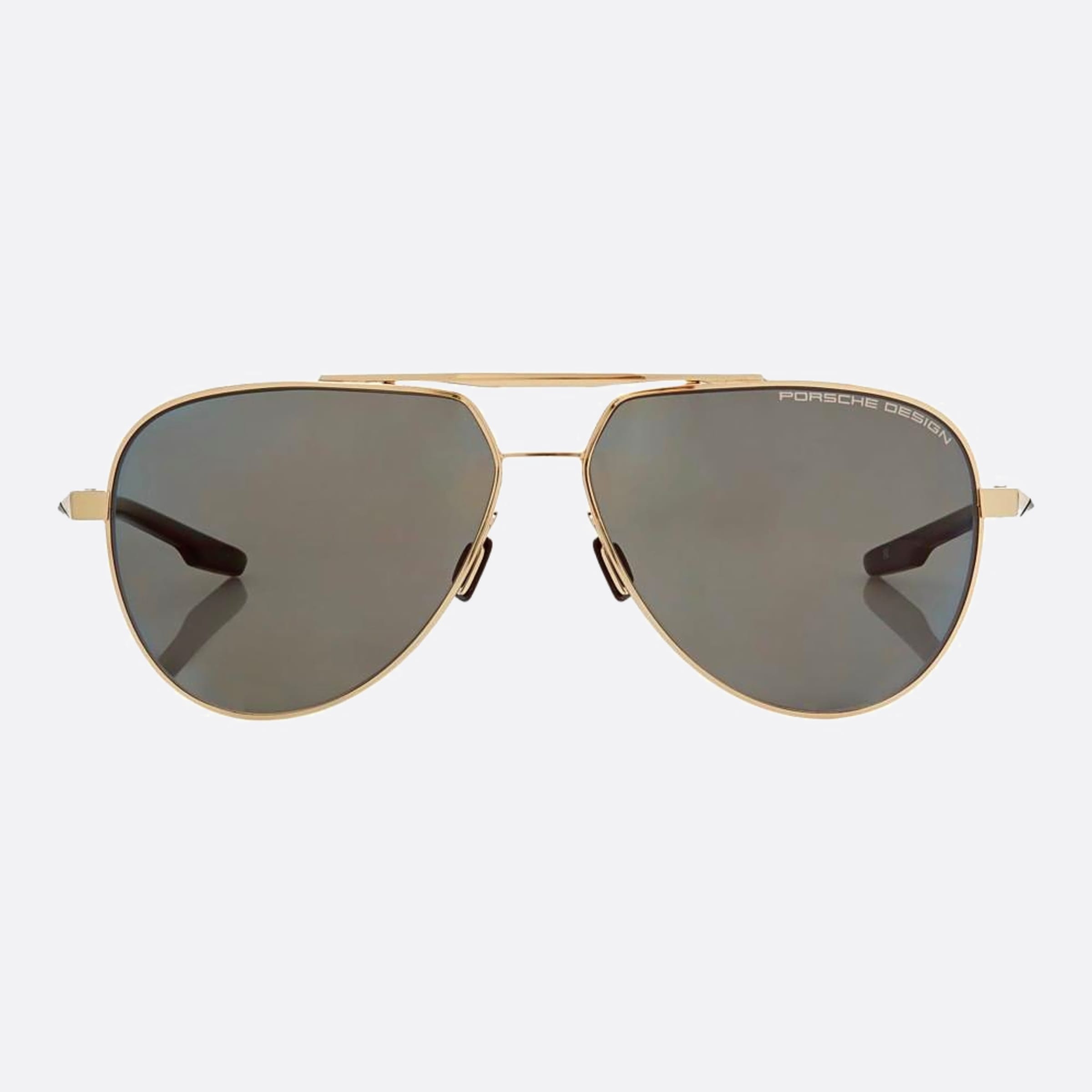 Porsche 62mm Design Cft Gold Pilot Polarized Men Sunglasses - Main View