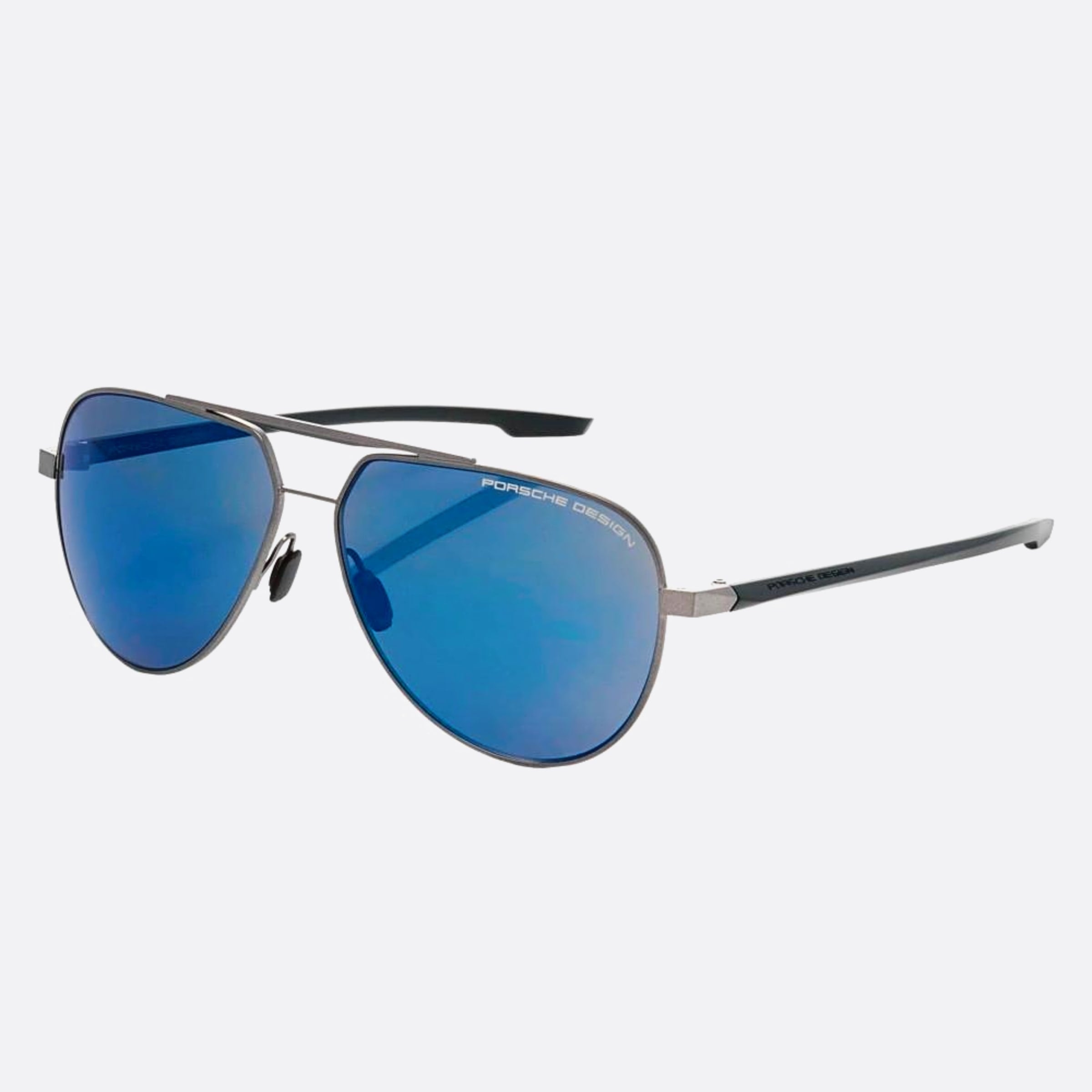 Porsche 62mm Design Vbn Ruthenium Pilot Men Sunglasses - Side View