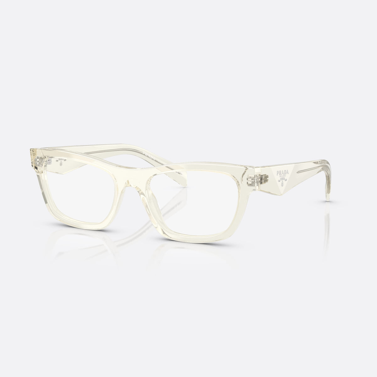 Rame ochelari de vedere Prada MOD. B01V 19X1O1, visor alb, pentru femei, punte simplă, integrată în ramă, ramă completă